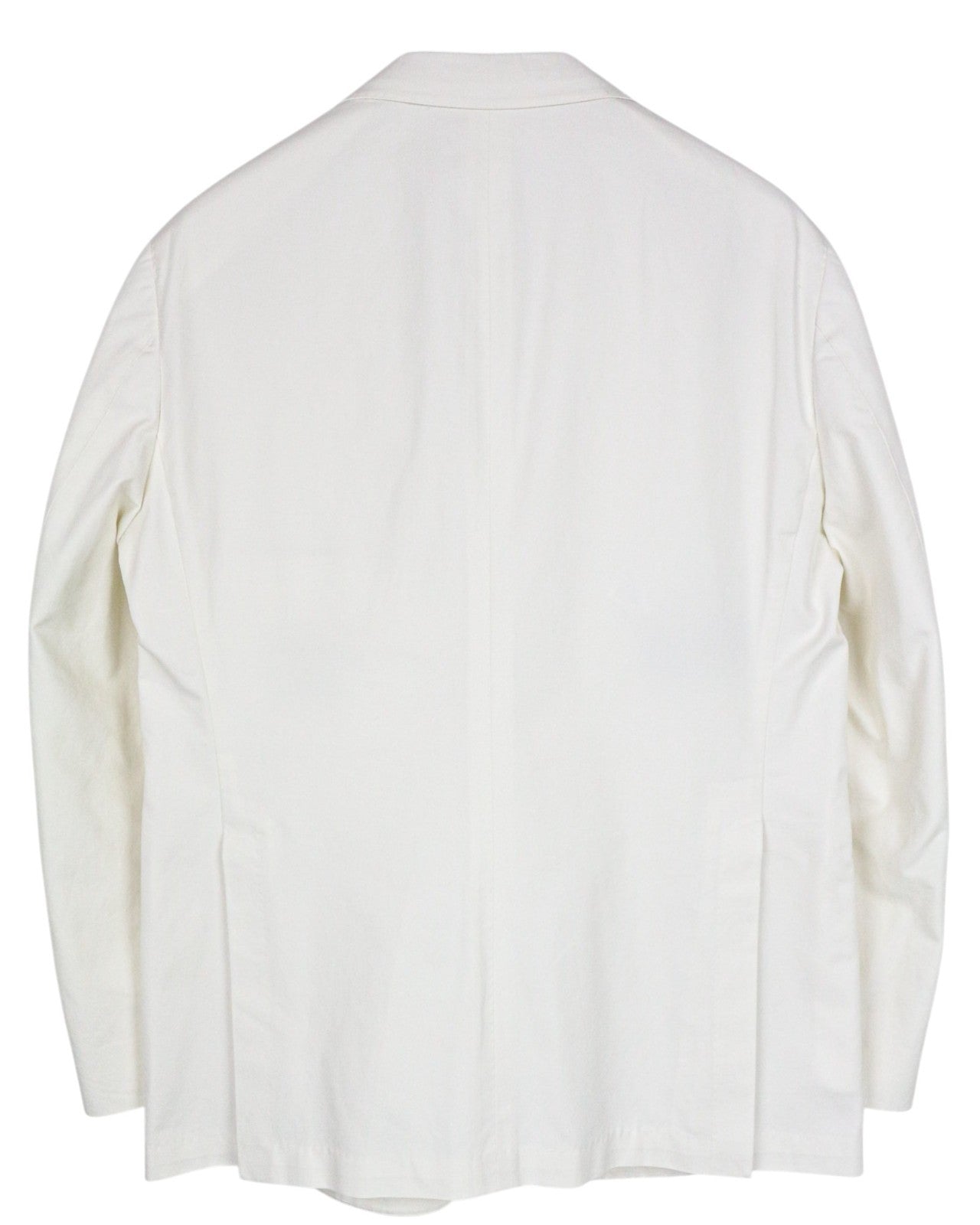 SUITSUPPLY Havana Men's UK42S Off-White Slim Cotton Pleated 2 Piece Classic Suit