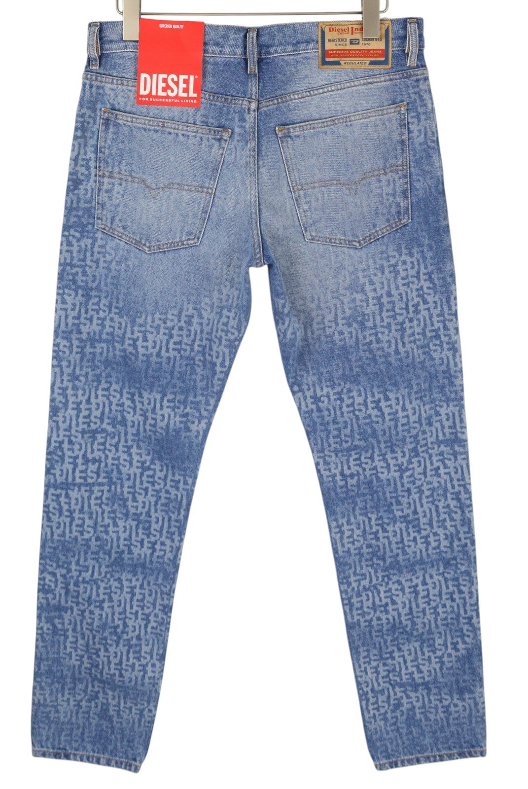 DIESEL 1995 007F5 vyriški džinsai W33/L32 Slim Fit tiesaus kirpimo, su logotipu ir RRP 250 € 
