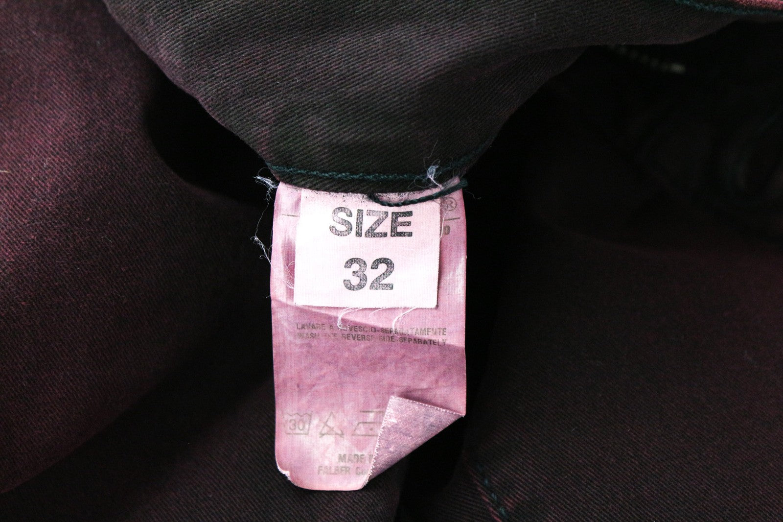 RICHMOND vyriški W32 bordo spalvos žemo liemens, aptempti džinsai su užtrauktuku ir dizainerio sukurtais itin aptemptais džinsais 