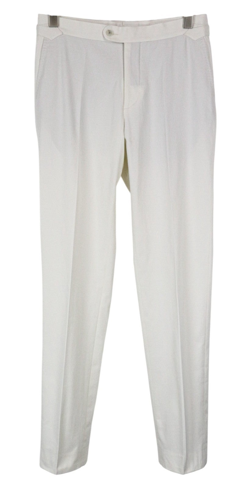 SUITSUPPLY La Spalla Men's UK34R White Pure Cotton 2 Piece Single Breasted Suit