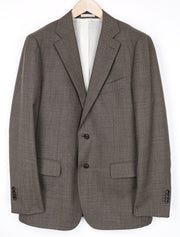 „SUITSUPPLY Lazio“ vyriški rudi, ploni, vieneiliai marškinėliai su grynos vilnos pamušalu, UK44R, dydžiai 