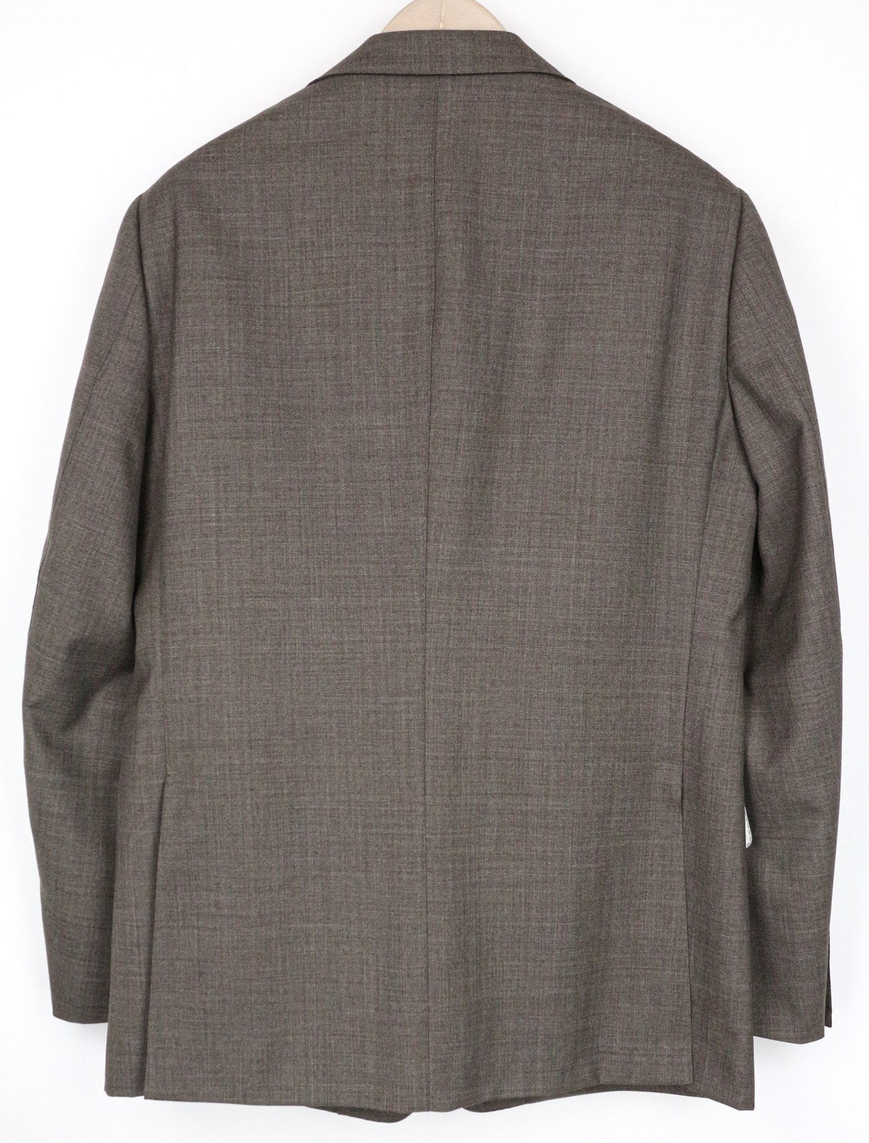 „SUITSUPPLY Lazio“ vyriški rudi, ploni, vieneiliai marškinėliai su grynos vilnos pamušalu, UK44R, dydžiai 