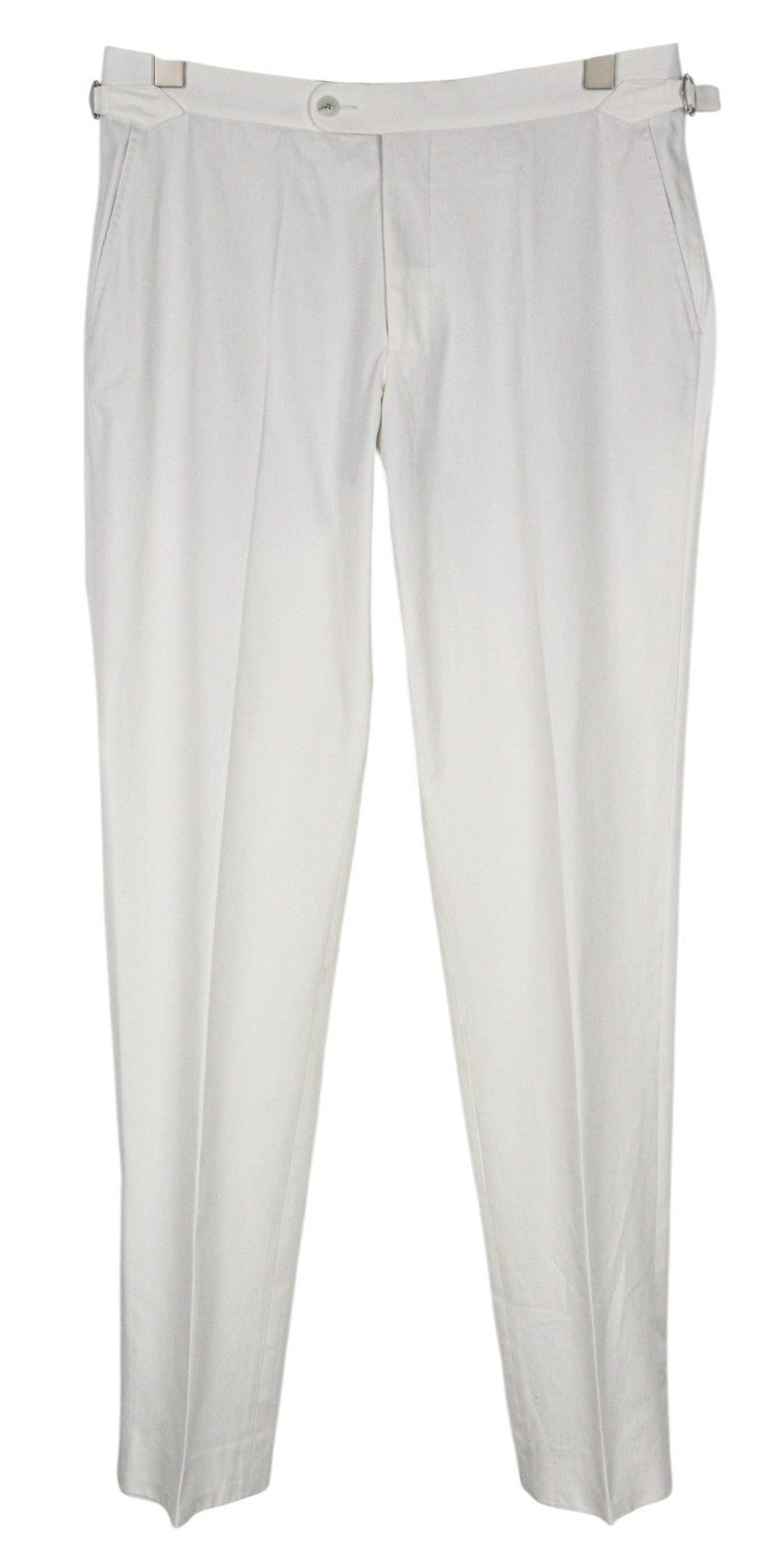 SUITSUPPLY Havana Men's UK38R Off-White Slim Fit Pure Cotton Unlined 2Pc Suit