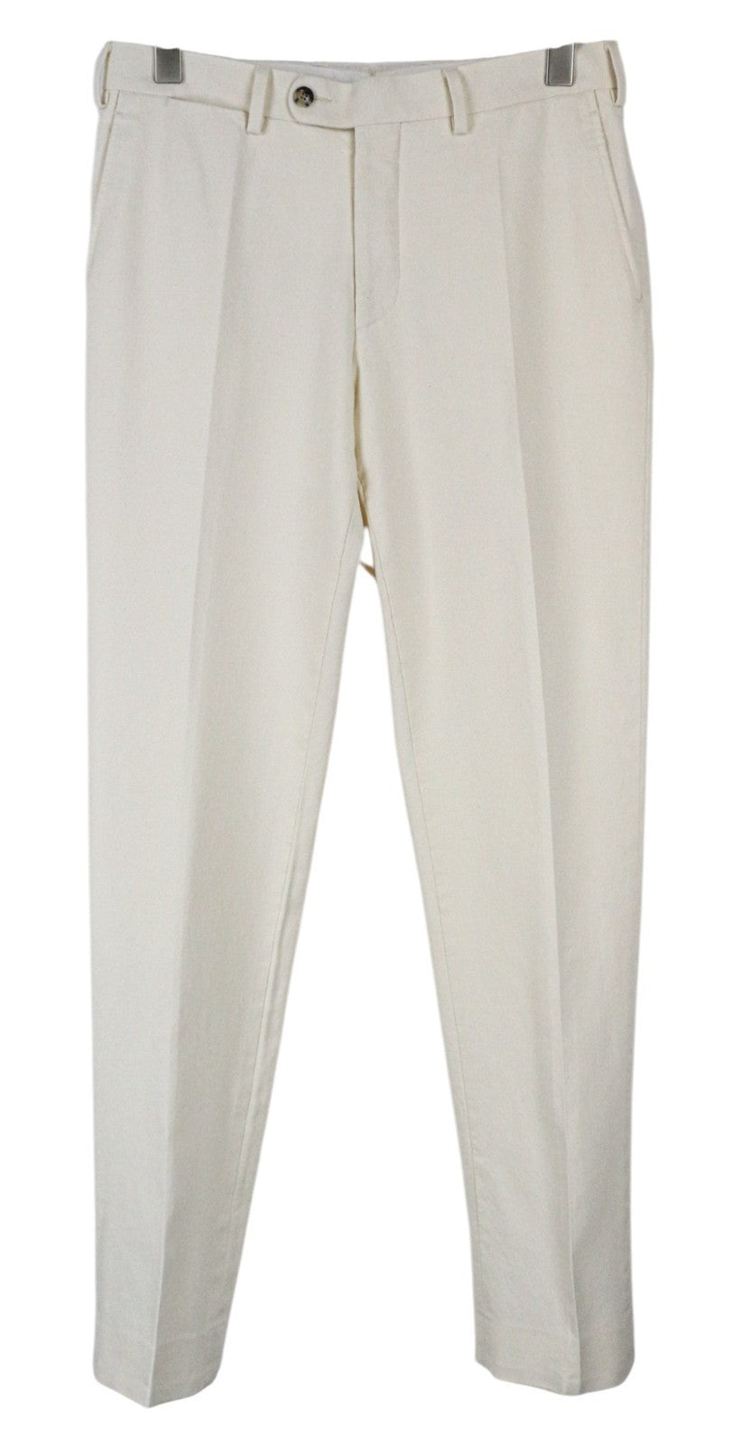 SUITSUPPLY Havana Men's UK38R Off-White Slim Fit Pure Cotton Dress 2 Piece Set