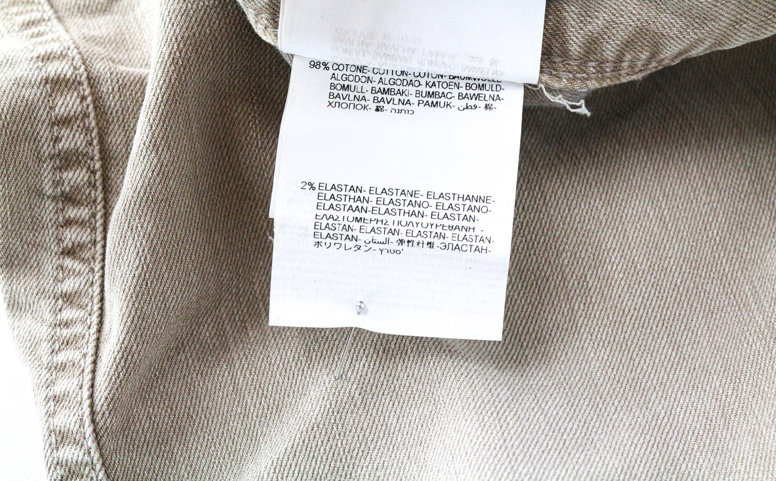 REPLAY Anbass vyriškos W30/L32 šviesiai rudos, plonos, tamprios džinsinės kelnės su užtrauktuku 