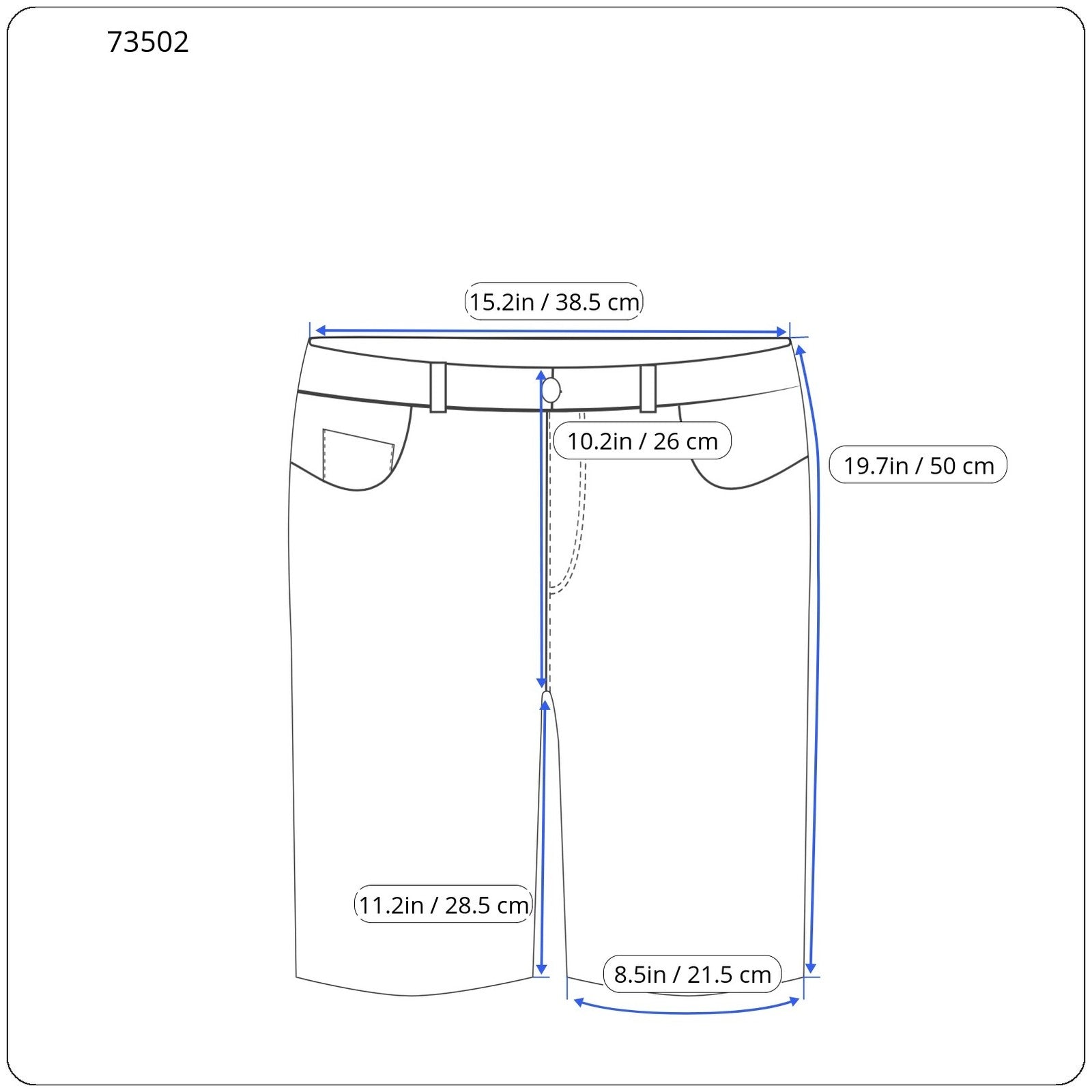 G-STAR Revend Men's W28/L34 Skinny Fit Blue Cotton Stretch Faded Denim Shorts