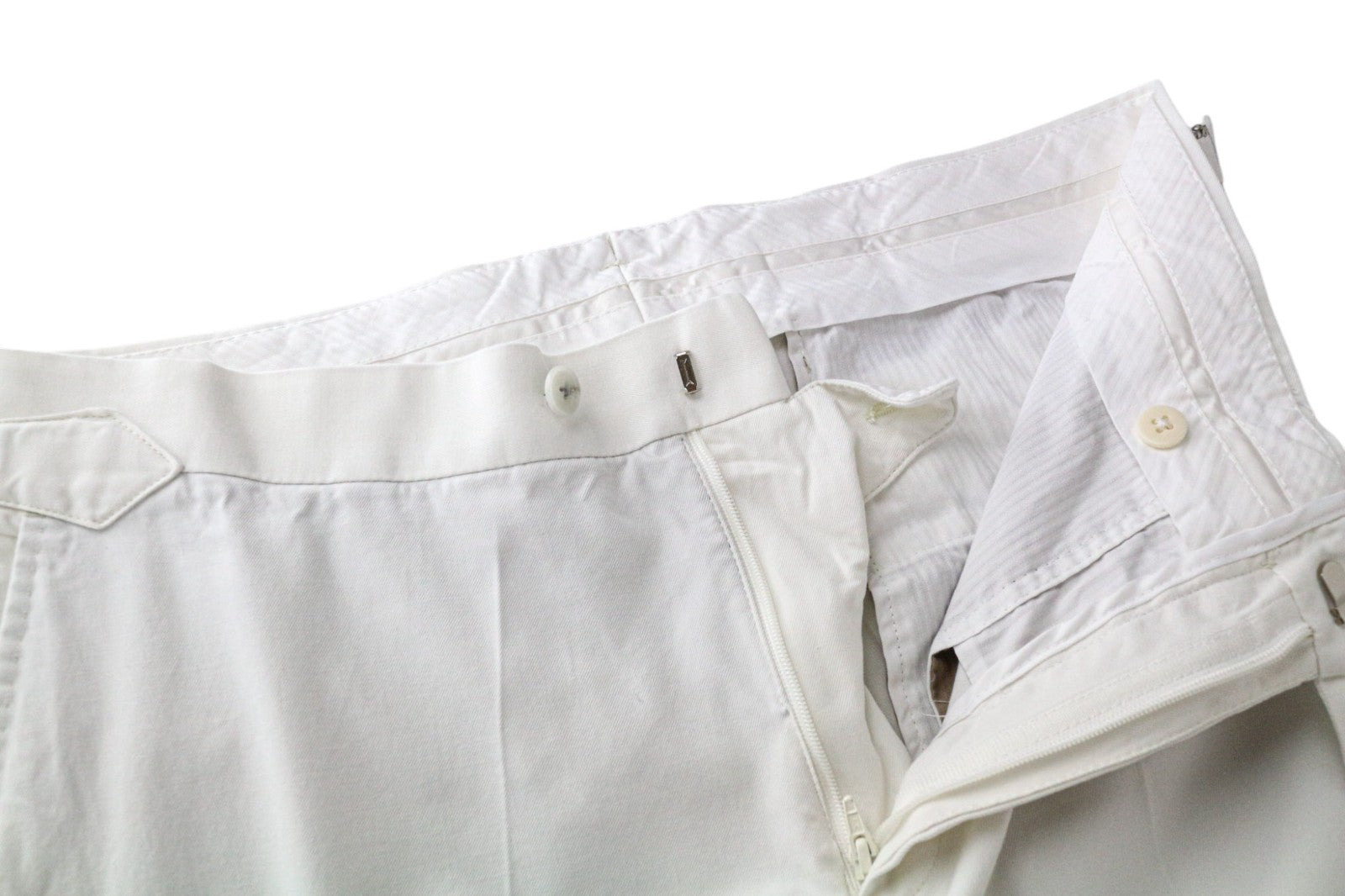 SUITSUPPLY Havana Men's UK38R Off-White Slim Cotton Single Breasted 2Pc Blazer