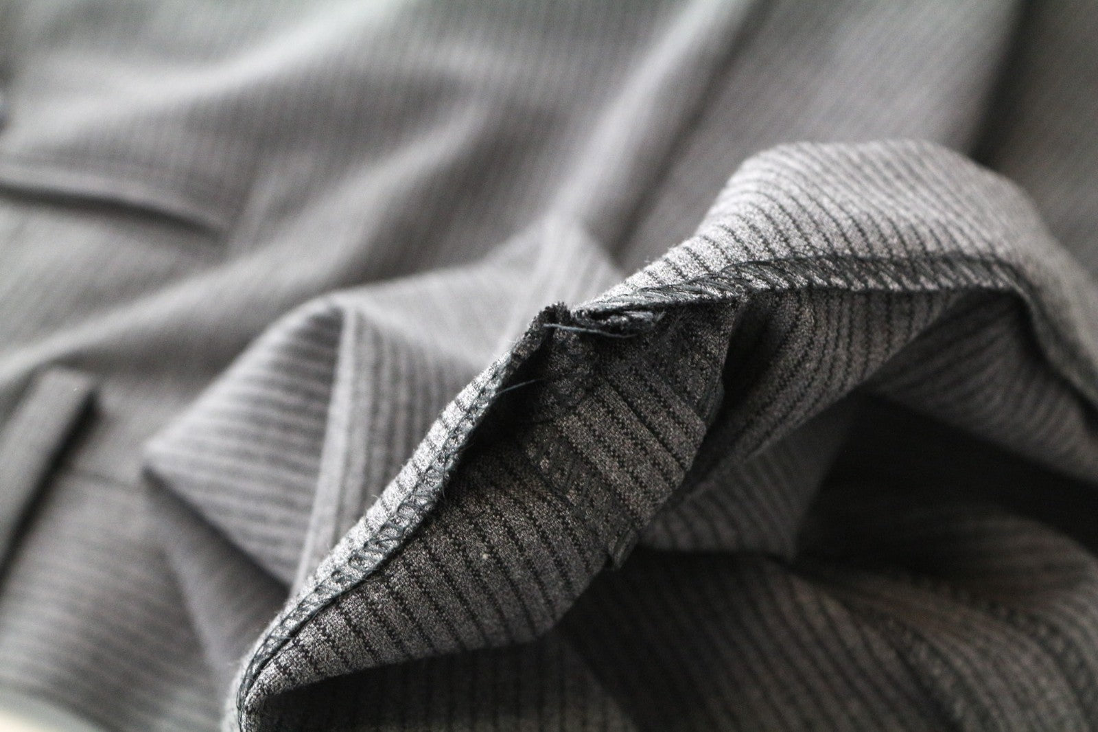 Grey Polyester Trousers