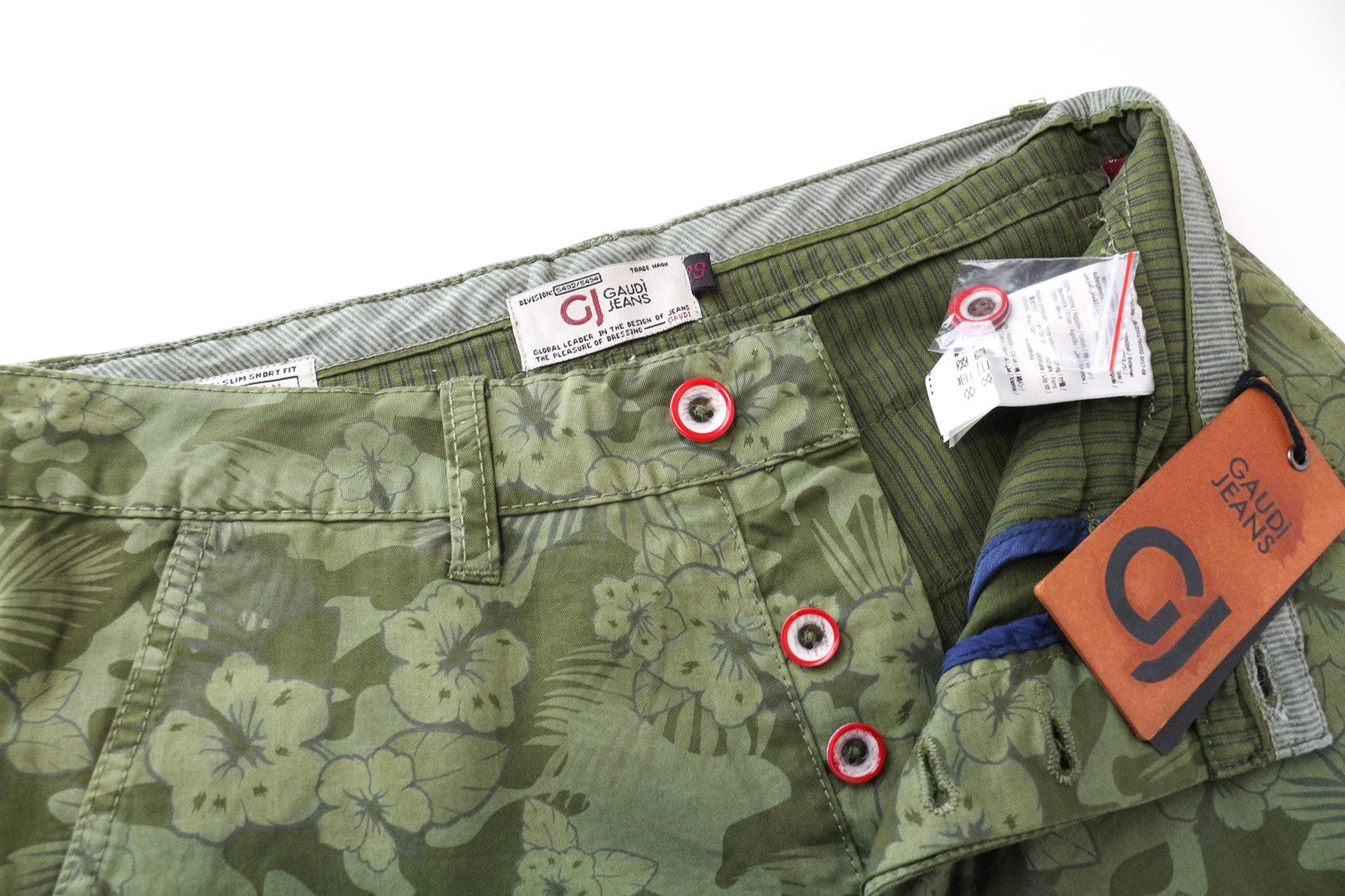 Green Twill Shorts