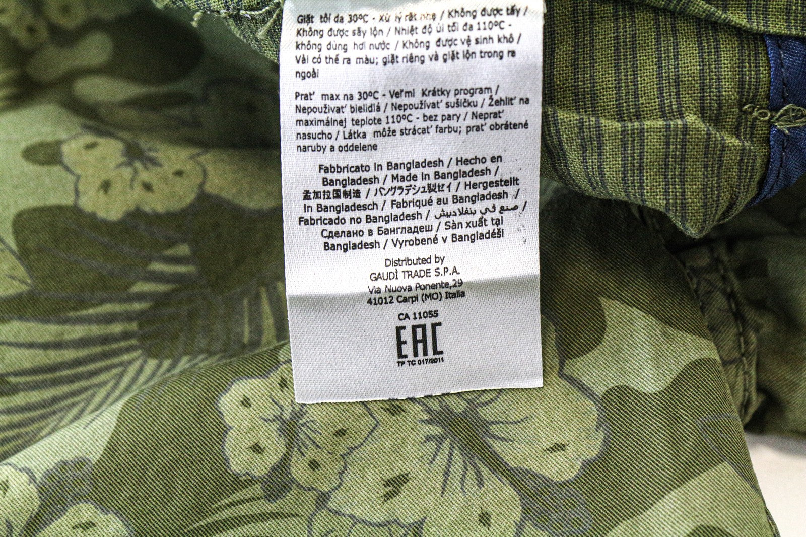 Green Twill Shorts