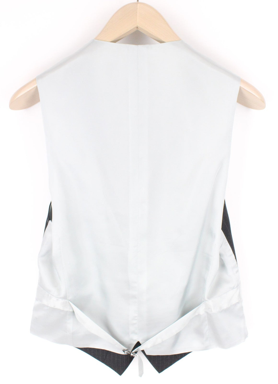 SUITSUPPLY Lazio vyriškas pilkas vilnonis plonas dviejų dalių kostiumas, UK36S, su derančia liemene 