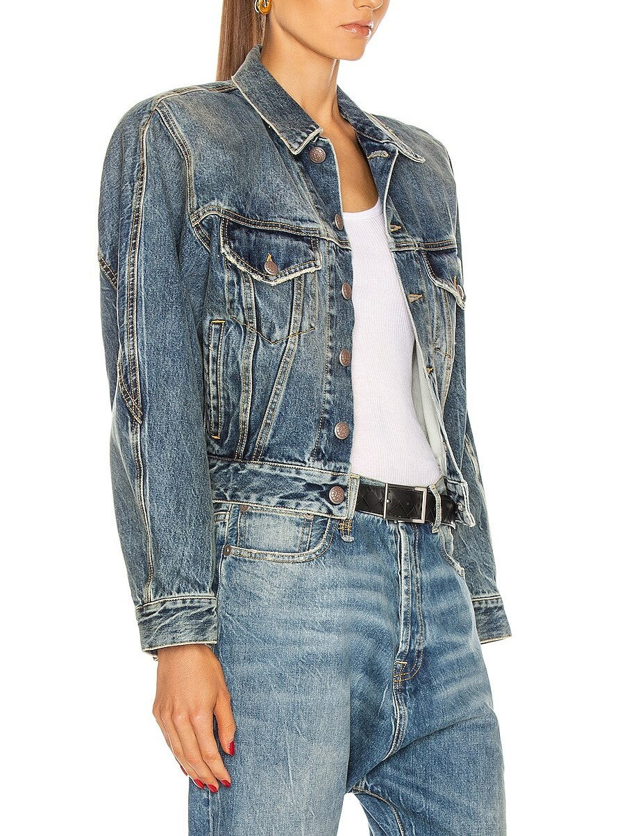 R13 Naomi Trucker striukė moterims M Kelly sunkiasvorės pečių apsaugos RMK 699 € 