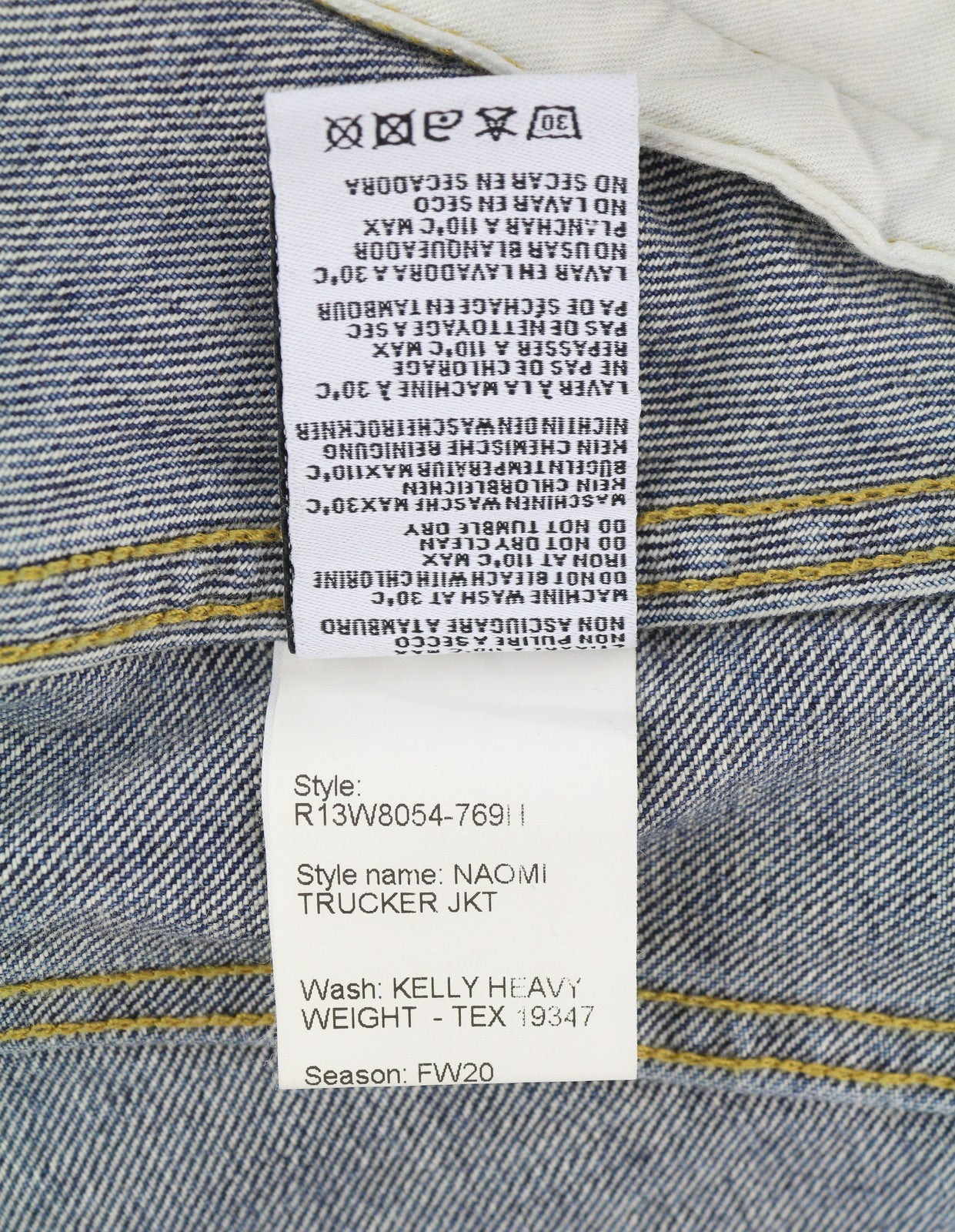 R13 Naomi Trucker striukė moterims M Kelly sunkiasvorės pečių apsaugos RMK 699 € 