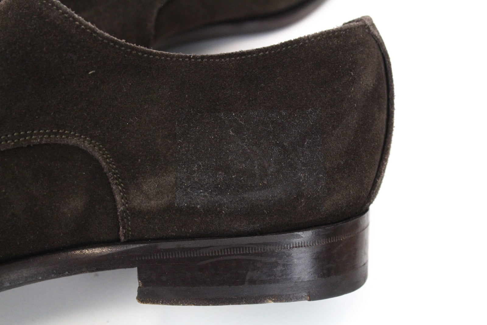 SUITSUPPLY Men's EU39.5 Brown Suede Leather Double-Buckle Formal Shoes