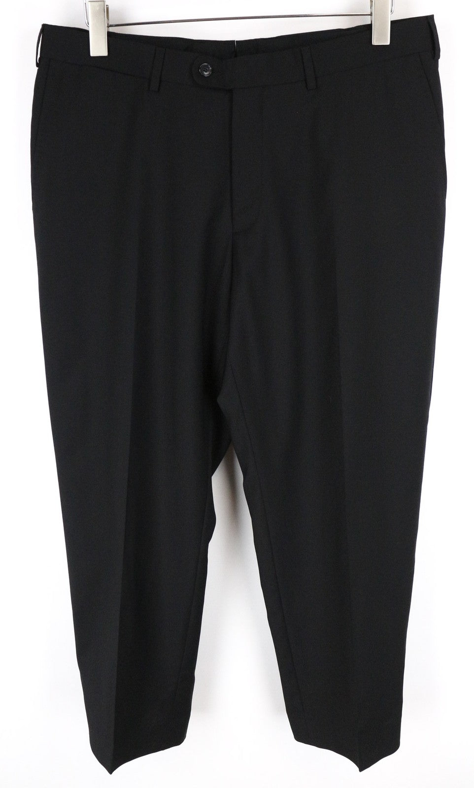SUITSUPPLY Brescia Men's UK44S Black Wool Lined Pleated Classic Formal Trousers