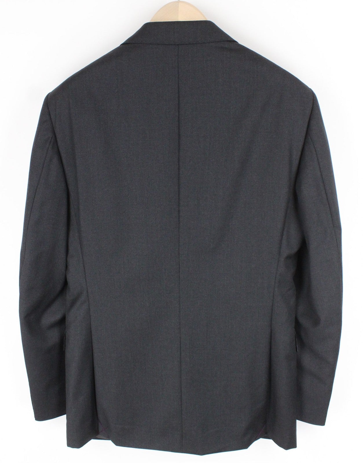 SUITSUPPLY Napoli Men's Grey Super 110's Wool Striped Lined Blazer UK38L