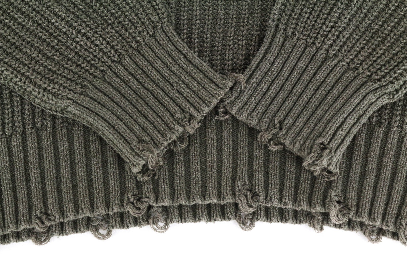 REPLAY vyriškas 2XL žalias medvilninis megztinis ilgomis rankovėmis 