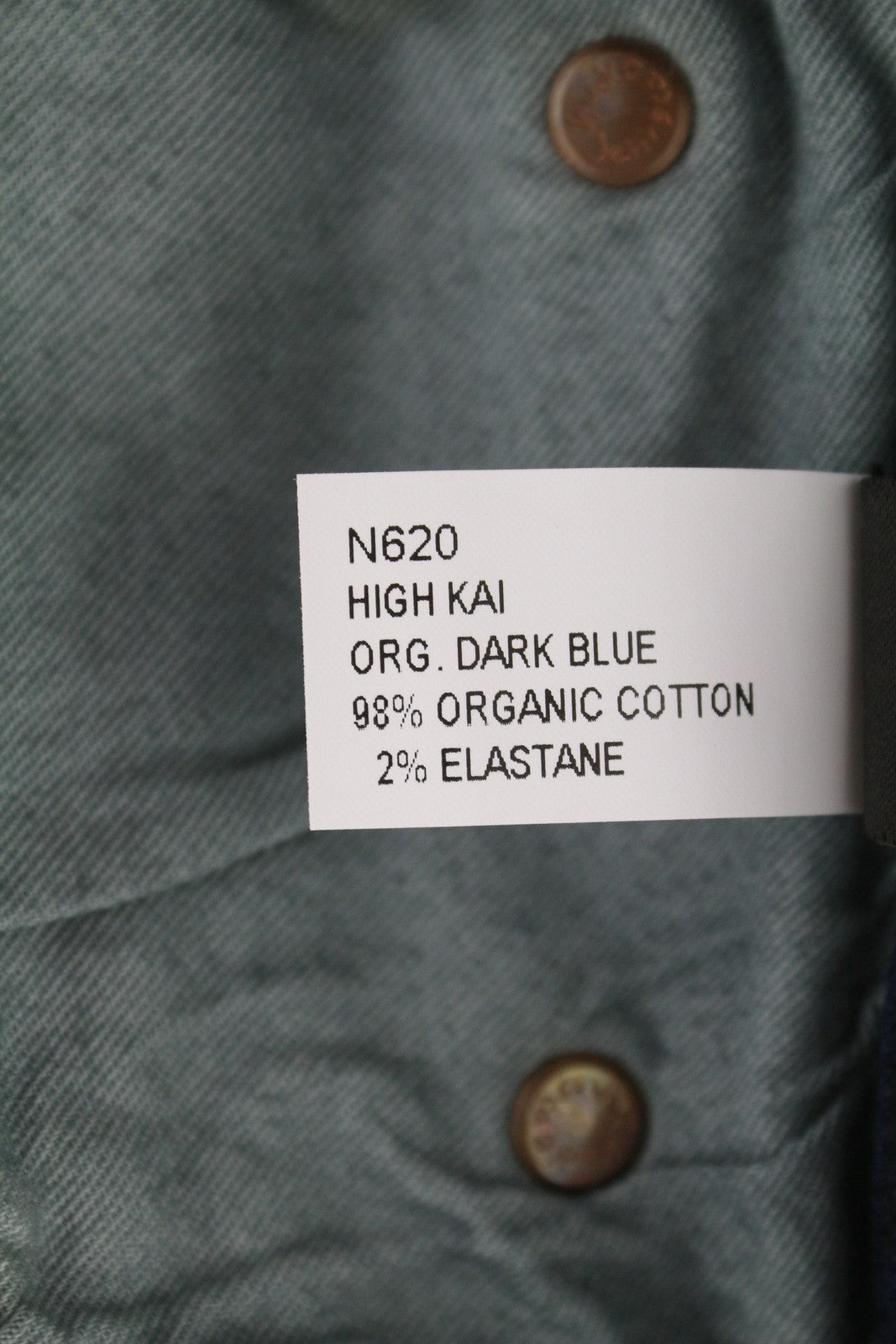 NUDIE JEANS High Kai Men Jeans W29/L30 Organic Dark Blue Zip Fly Skinny Fit