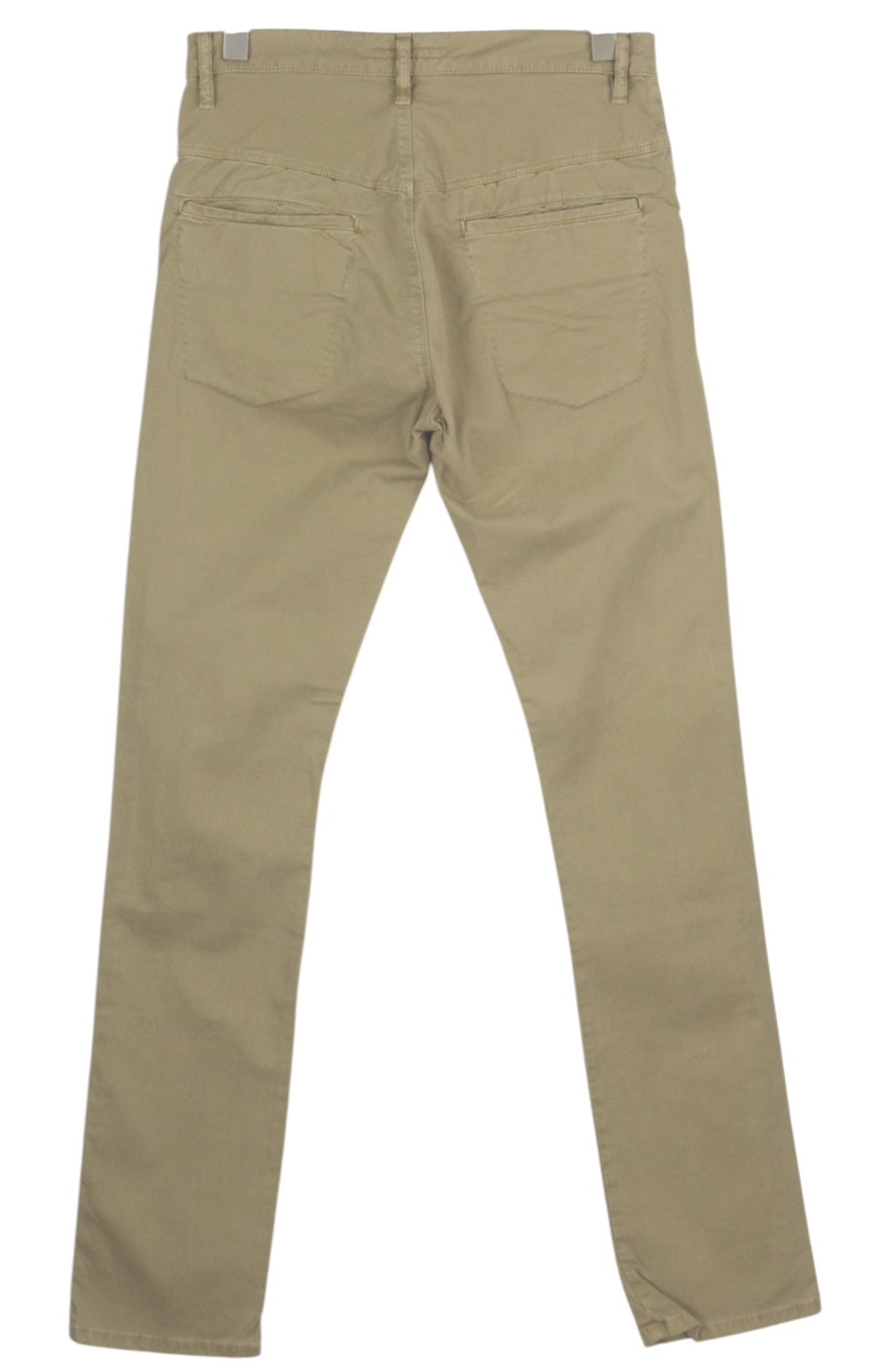 NUDIE JEANS Khaki Slim Men Trousers W30/L34 Organic Warm Sand Zip Fly Chino