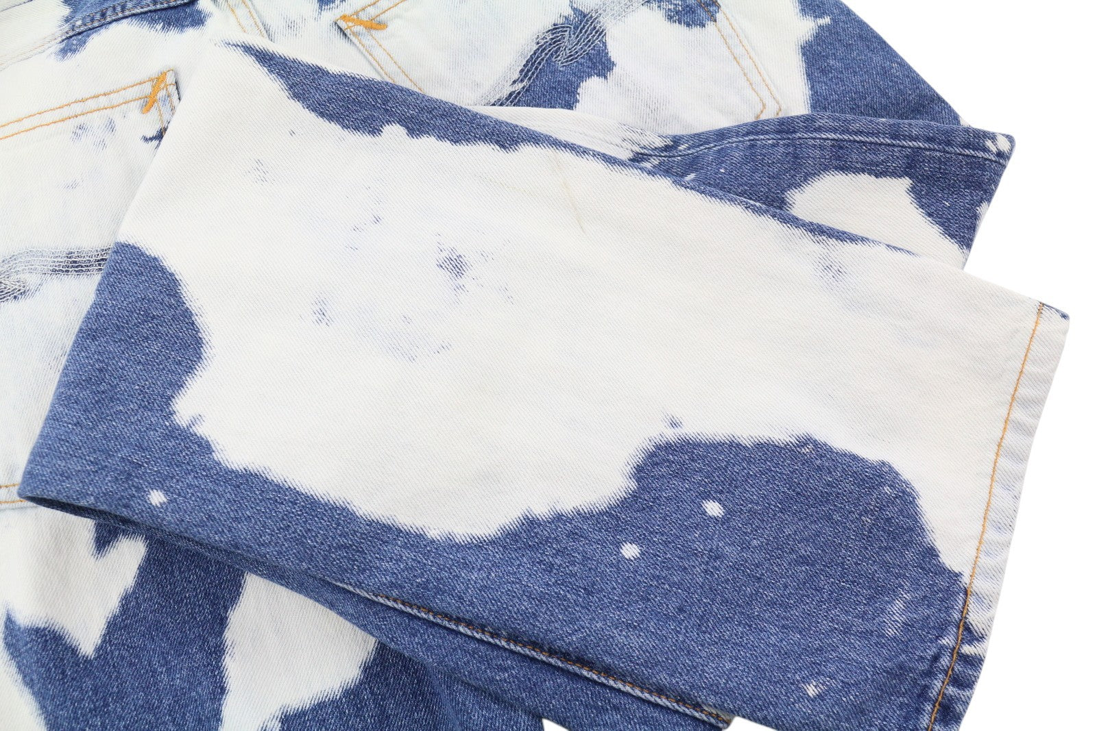 NUDIE JEANS Steady Eddie II Men Jeans W30/L32 Tie Dye Slim Fit Button Fly Denim