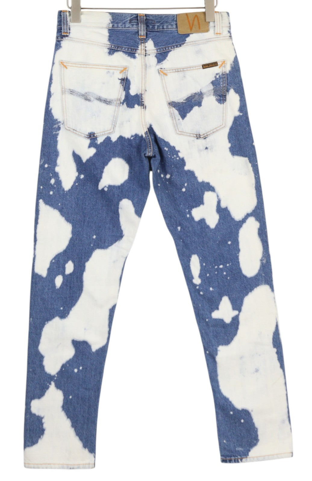 NUDIE JEANS Steady Eddie II Men Jeans W30/L32 Tie Dye Slim Fit Button Fly Denim