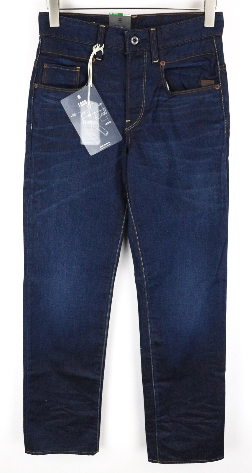 G-STAR Radar Men's W27/L34 Dark Aged Blue Loose Hydrite Non-Stretch Jeans