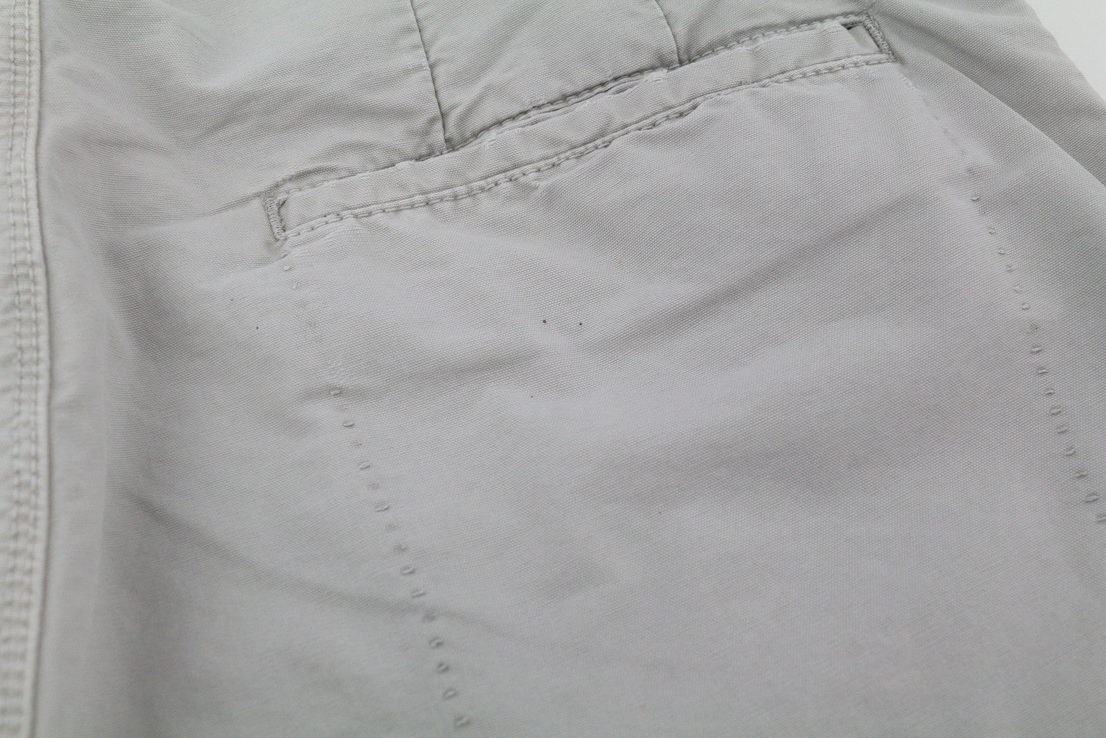 NUDIE JEANS Khaki spalvos įprastos vyriškos kelnės W32/L34 Organic Moon Dust Ripped Chino 