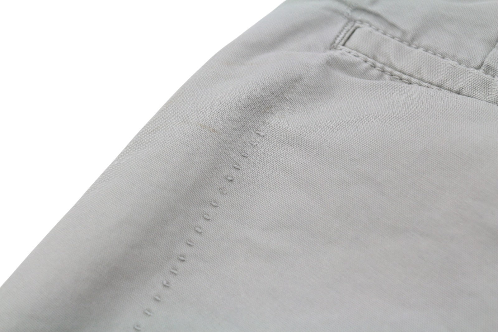 NUDIE JEANS Khaki spalvos įprastos vyriškos kelnės W32/L34 Organic Moon Dust Ripped Chino 