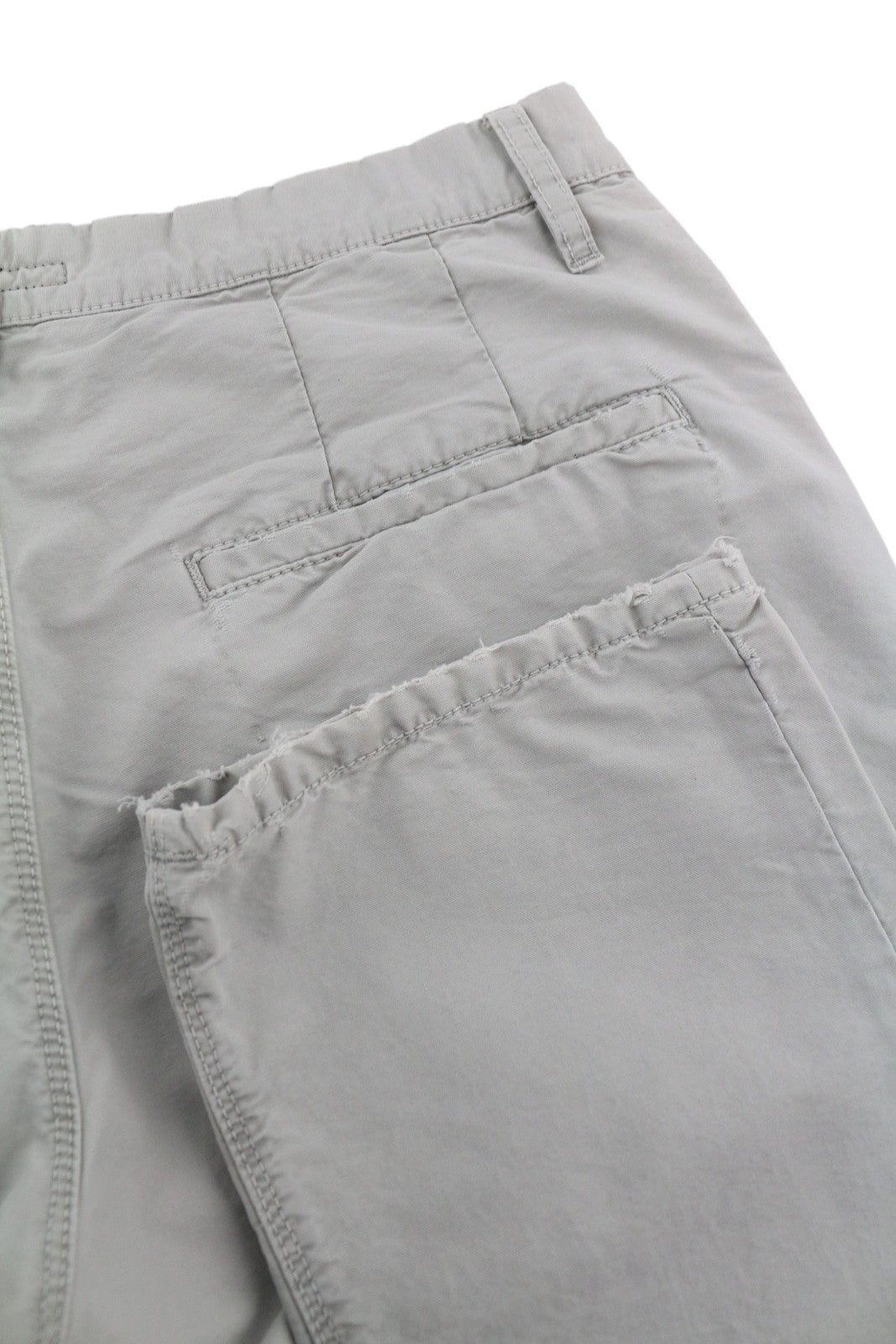 NUDIE JEANS Khaki spalvos įprastos vyriškos kelnės W32/L34 Organic Moon Dust Ripped Chino 