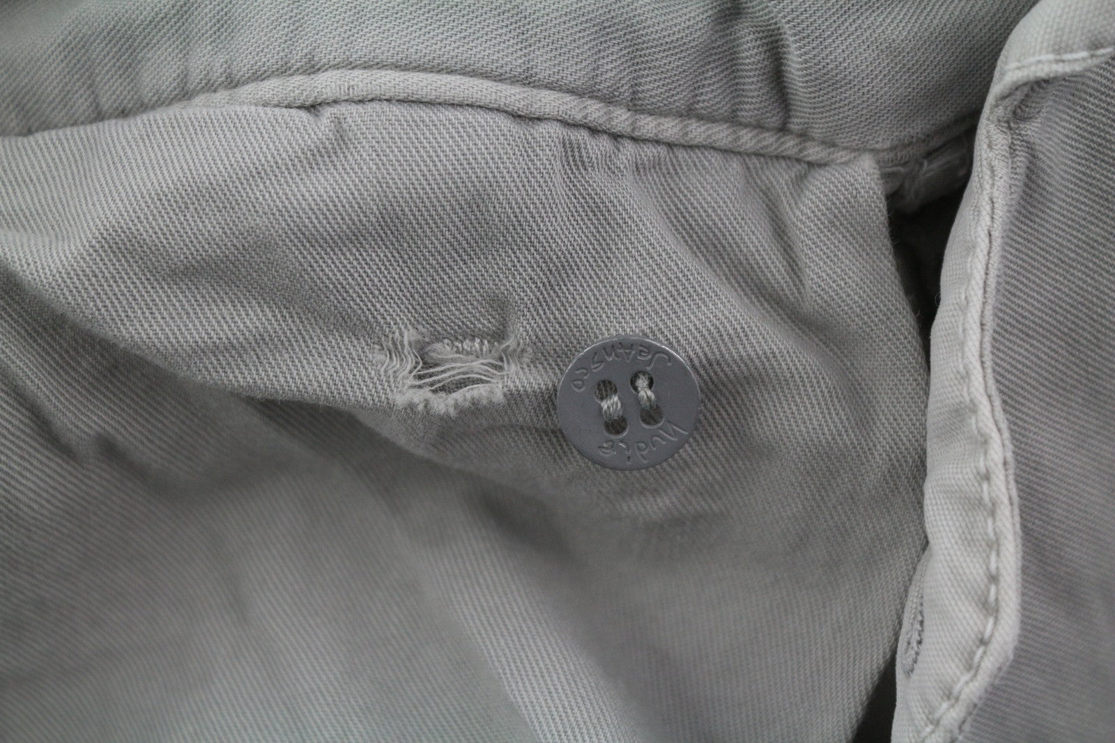 NUDIE JEANS chaki spalvos įprastos vyriškos kelnės W32/L34 Organic Moon Dust Distress Chino 