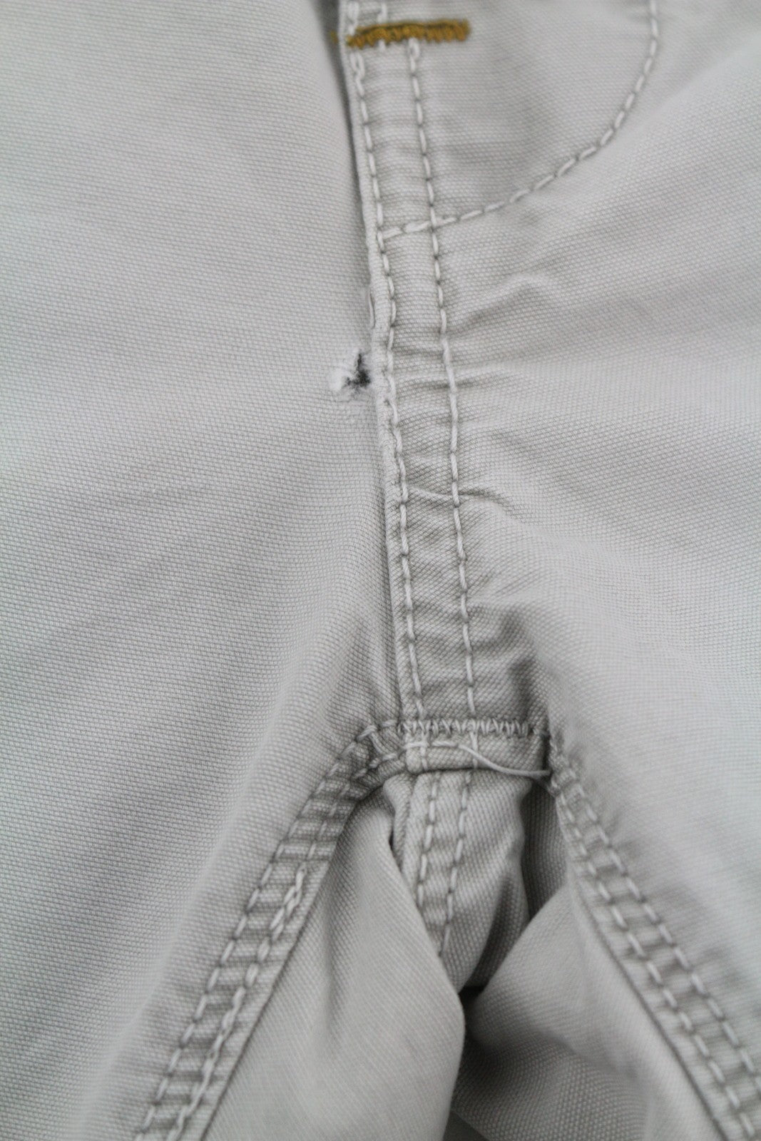 NUDIE JEANS chaki spalvos įprastos vyriškos kelnės W32/L34 Organic Moon Dust Distress Chino 