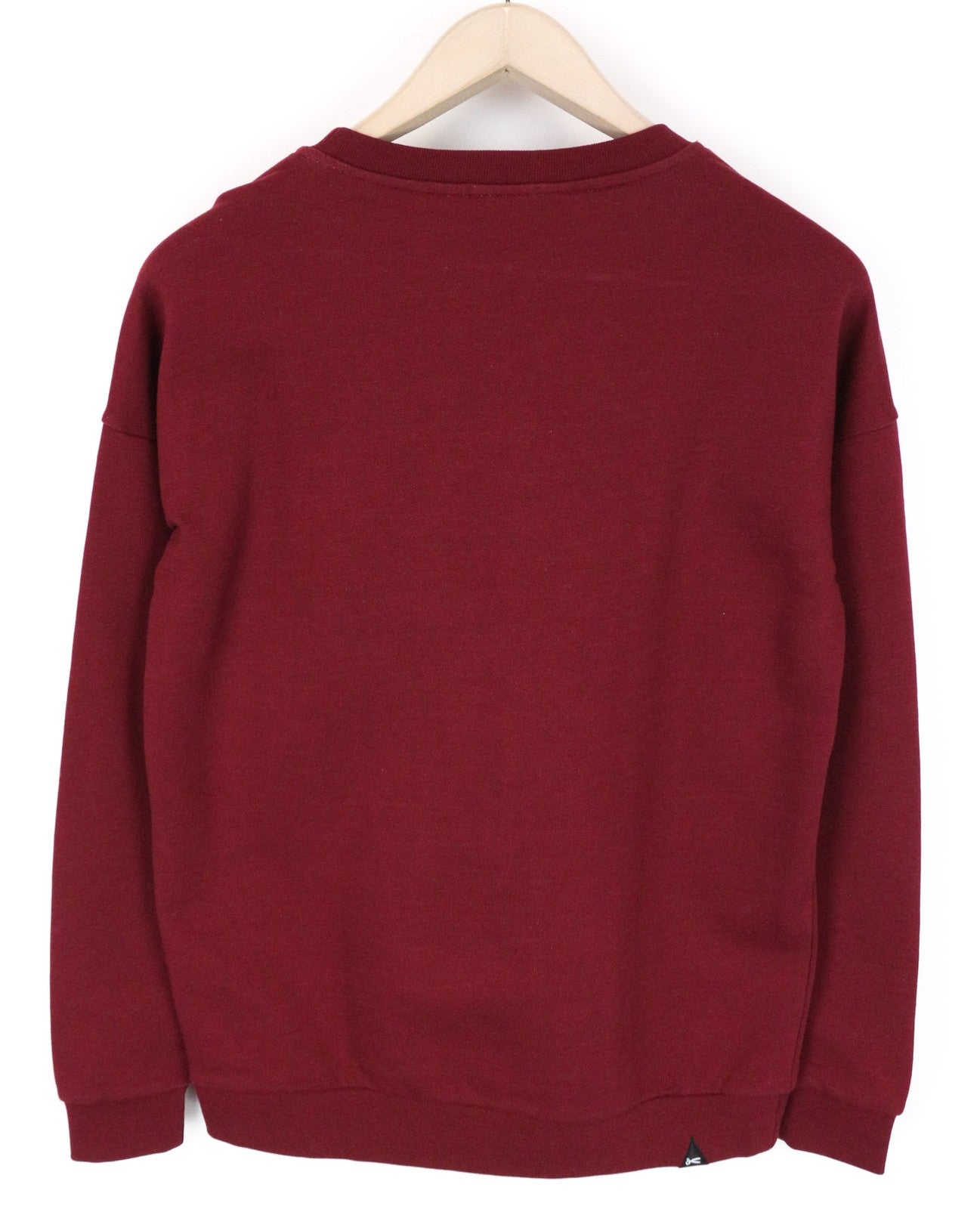 DENHAM Hummingbird moteriški raudoni XS dydžio grynos medvilnės ilgomis rankovėmis megztiniai su logotipu 