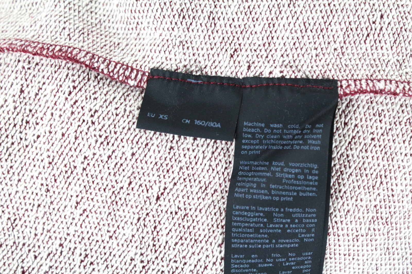 DENHAM Hummingbird moteriški raudoni XS dydžio grynos medvilnės ilgomis rankovėmis megztiniai su logotipu 