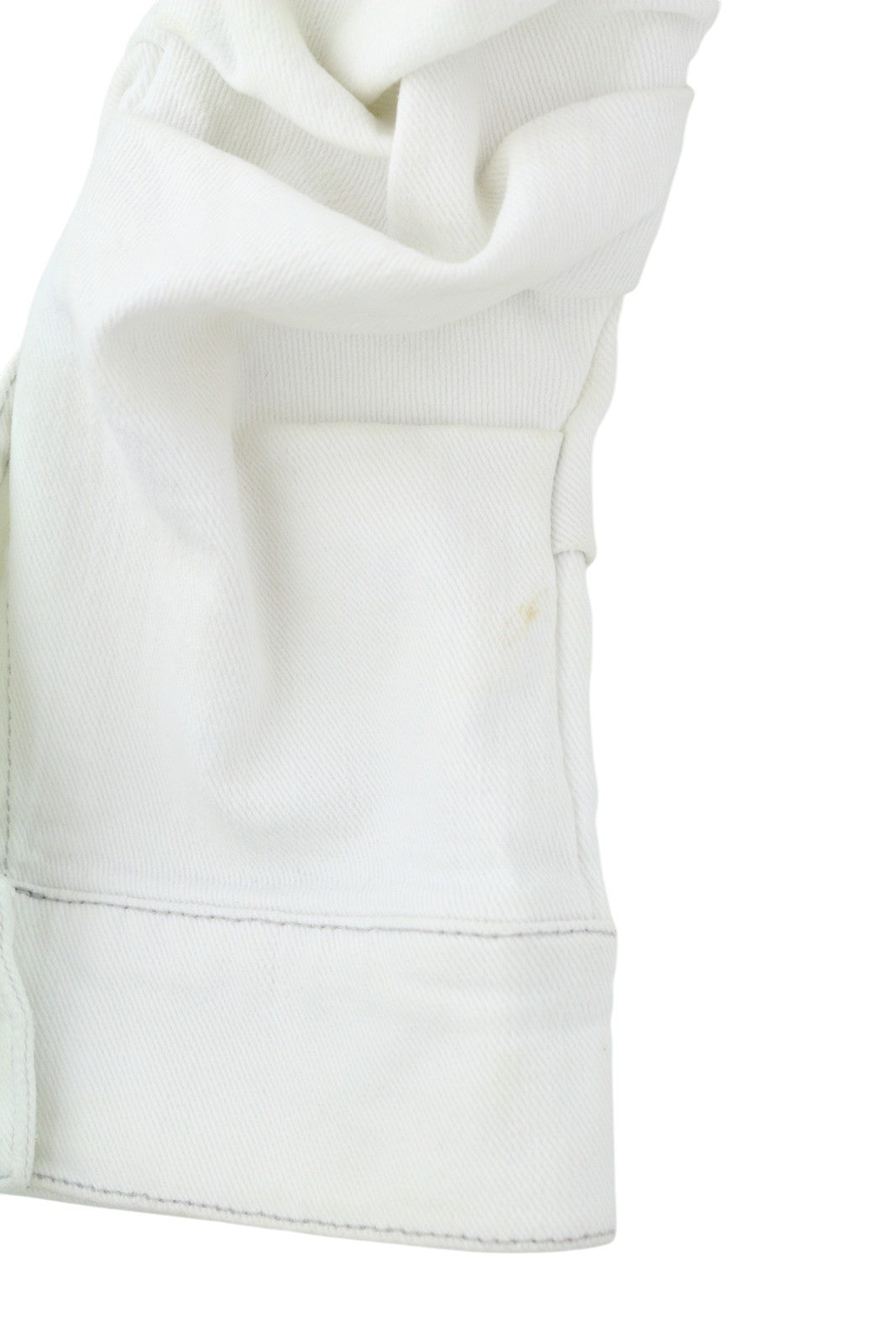 R13 Kelsey Shirring džinsinis moteriškas švarkas M Ibrooke balti pečių pagalvėlės RRP 999 € 