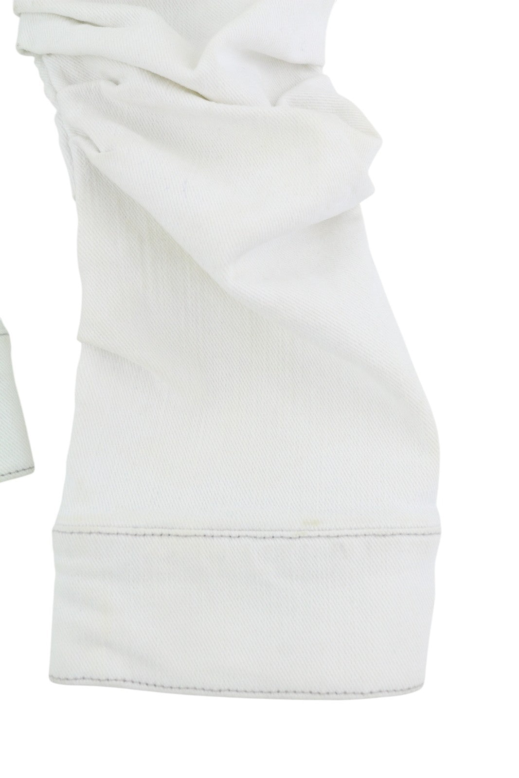 R13 Kelsey Shirring džinsinis moteriškas švarkas M Ibrooke balti pečių pagalvėlės RRP 999 € 