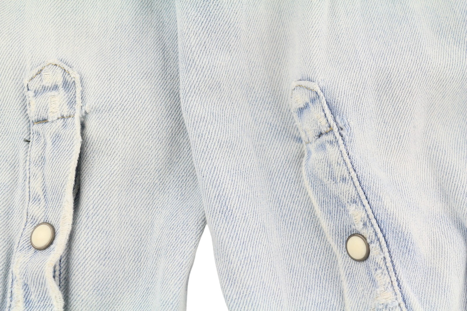 R13 Didelio dydžio trumpi berniukiški marškinėliai su kaubojiška medžiaga, moteriška striukė, M, „Sullivan“ lininio mišinio gaminys, rekomenduojama kaina – 500 € 