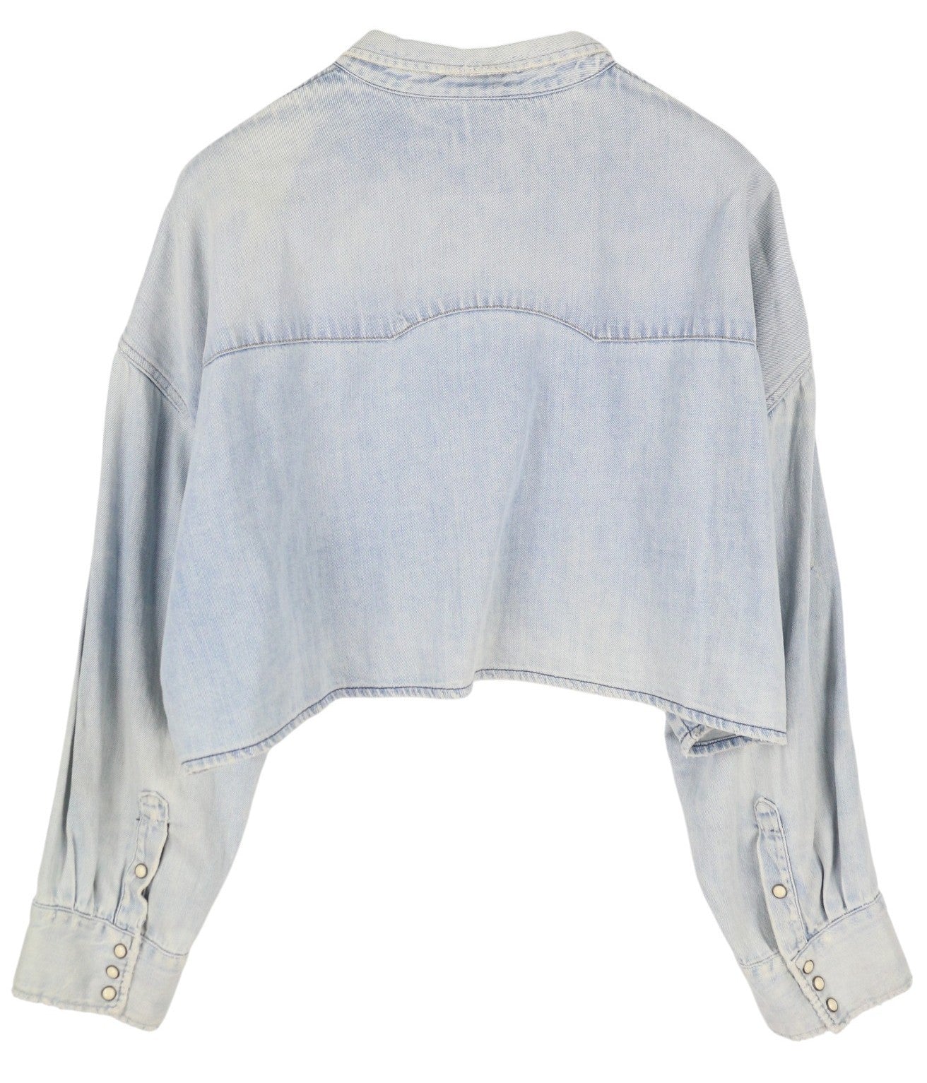 R13 Didelio dydžio trumpi berniukiški marškinėliai su kaubojiška medžiaga, moteriška striukė, M, „Sullivan“ lininio mišinio gaminys, rekomenduojama kaina – 500 € 