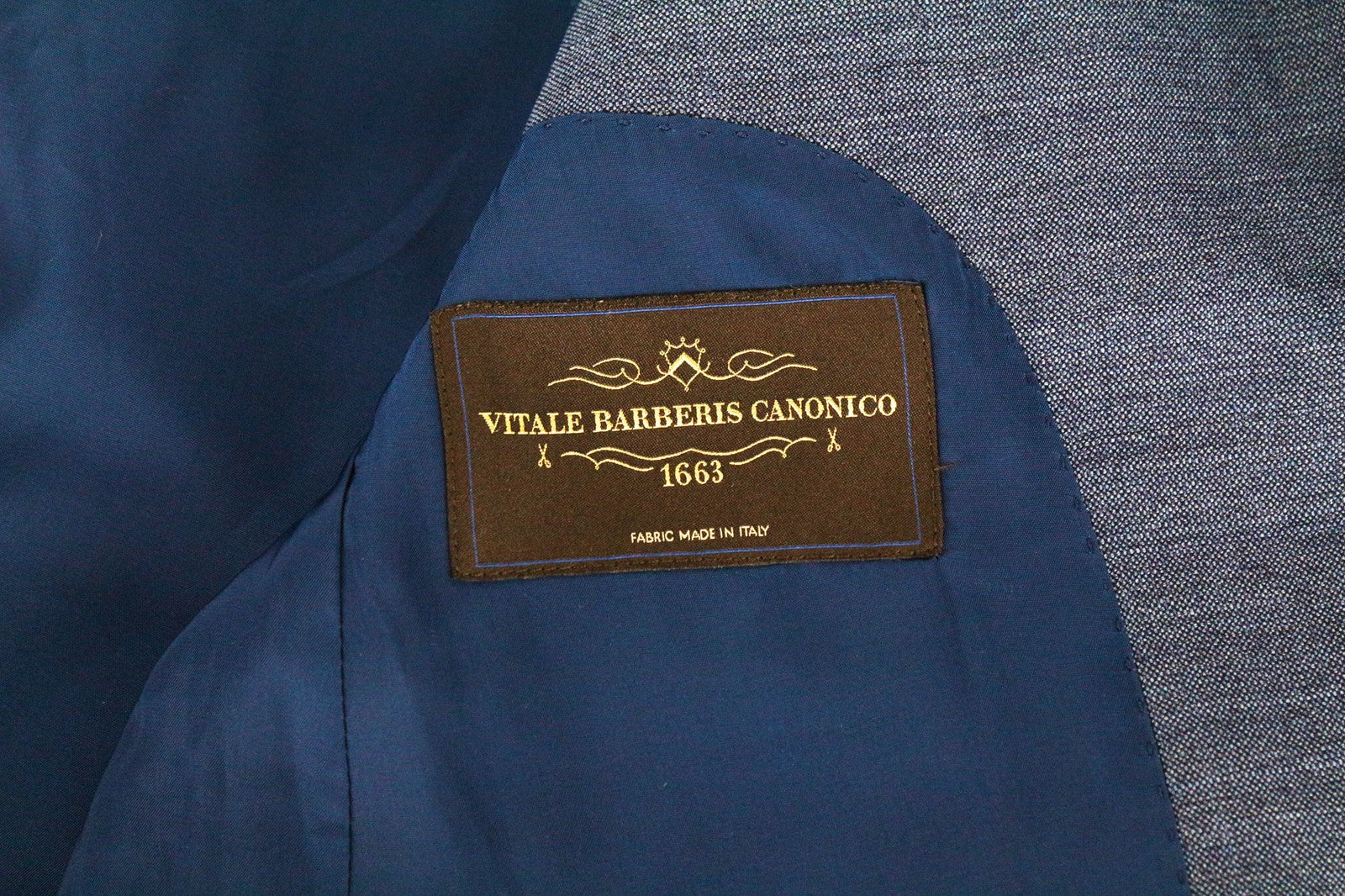 SUISTUDIO Cameron moteriškas mėlynas, grynos vilnos pamušalu UK8R vieneilis švarkas 