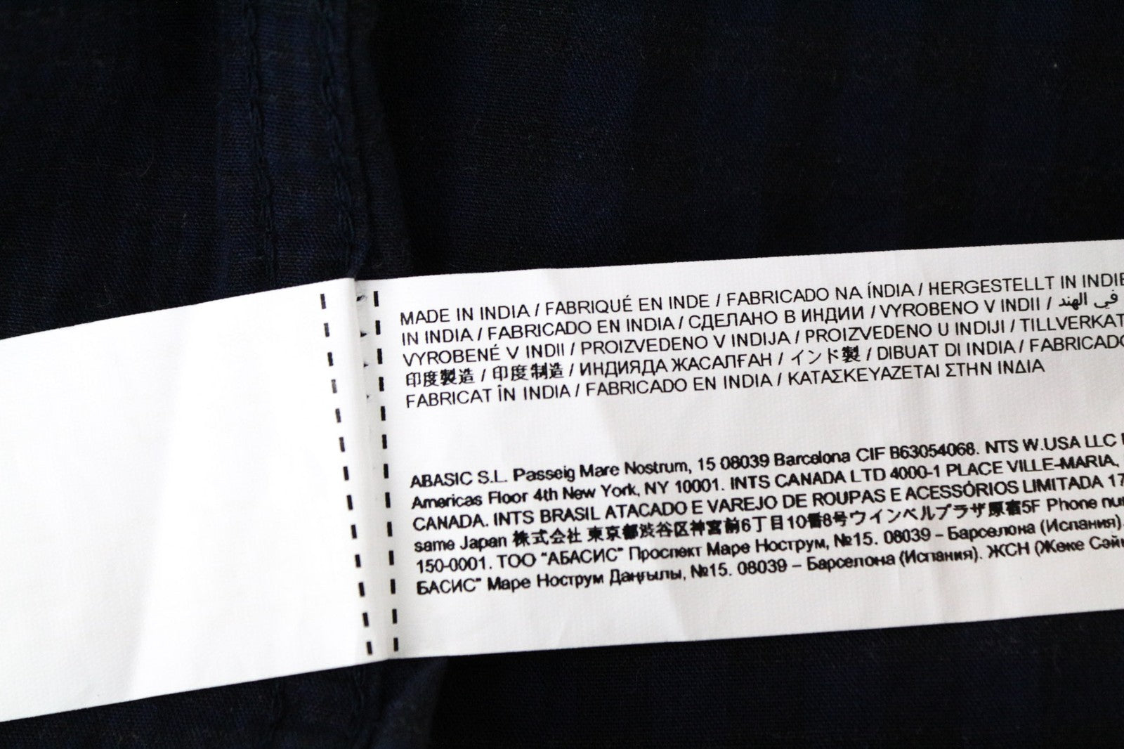 DESIGUAL Isma vyriški S dydžio tamsiai mėlyni medvilniniai tamprūs raštuoti ilgomis rankovėmis marškiniai su kišenėmis 