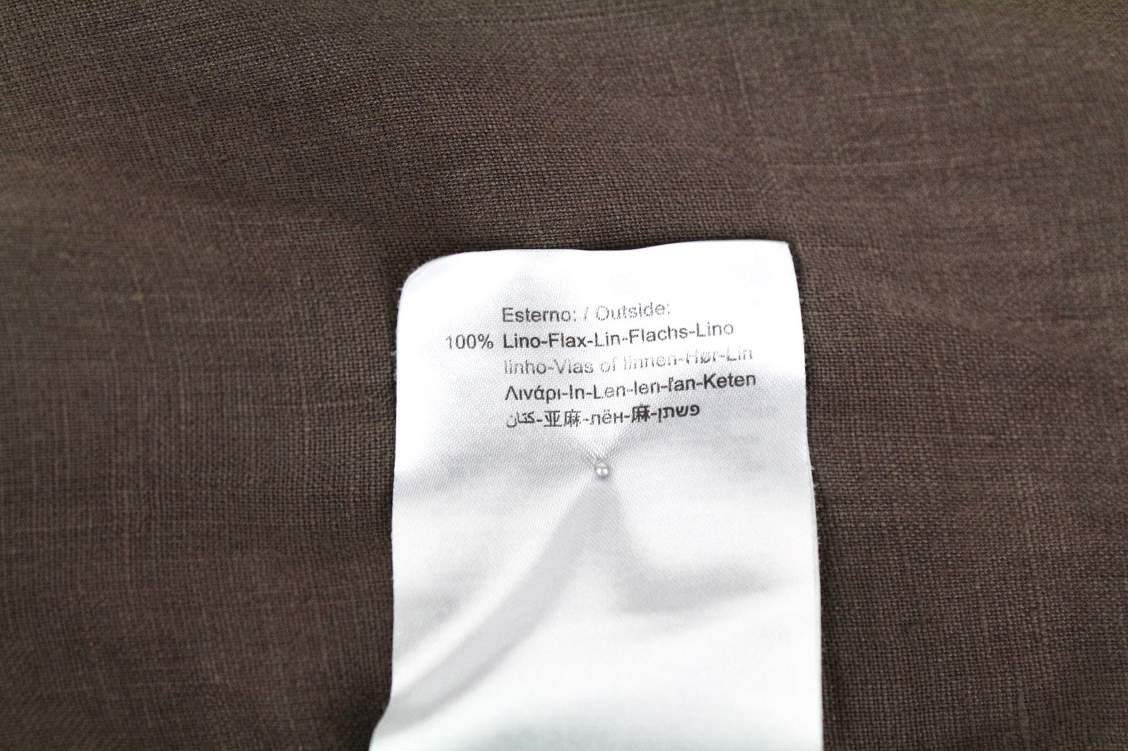 REPLAY vyriški L dydžio rudi gryno lino trumpomis rankovėmis marškinėliai su kišenėmis 