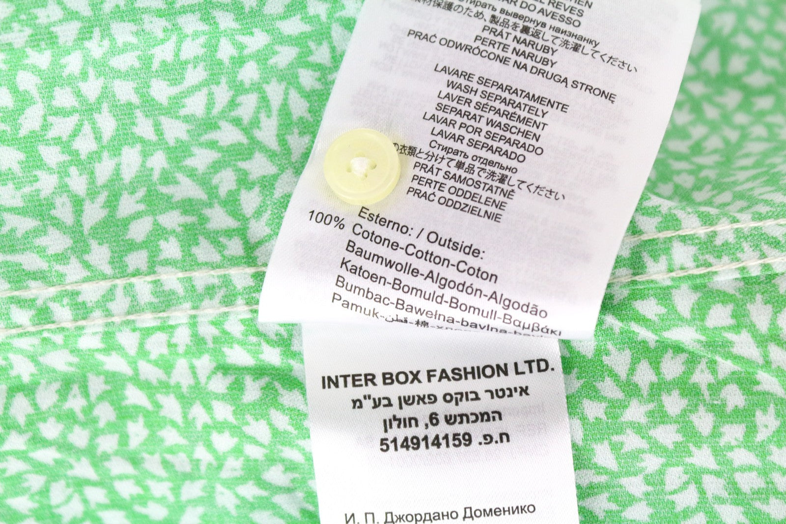 REPLAY vyriški S dydžio žali rašto grynos medvilnės marškiniai su sagomis ir platėjančia apykakle