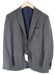 SUITSUPPLY La Spalla Men's UK44R Grey Slim Fit Pure Revenge Wool Twill Blazer