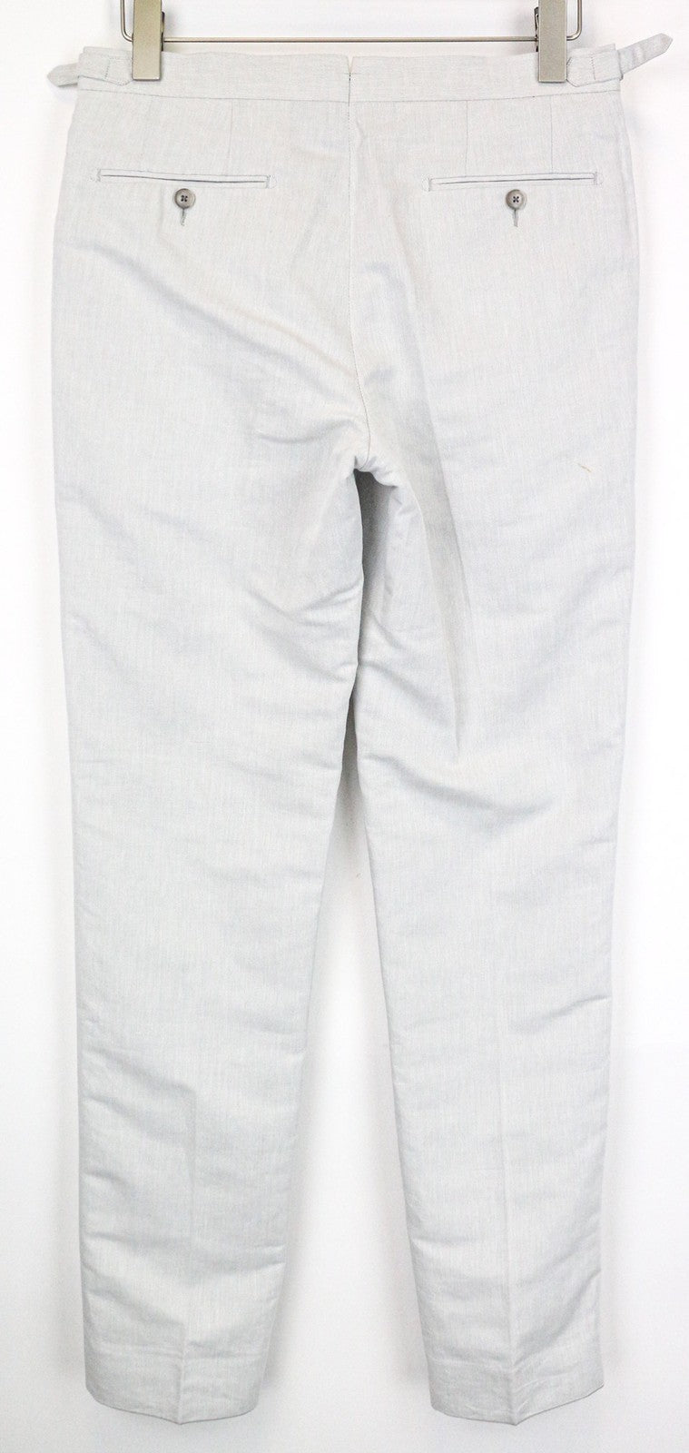 SUITSUPPLY Brentwood vyriškos kelnės, UK38R, pilkos melanžo spalvos, plonos, lininės/medvilninės, oficialios. 