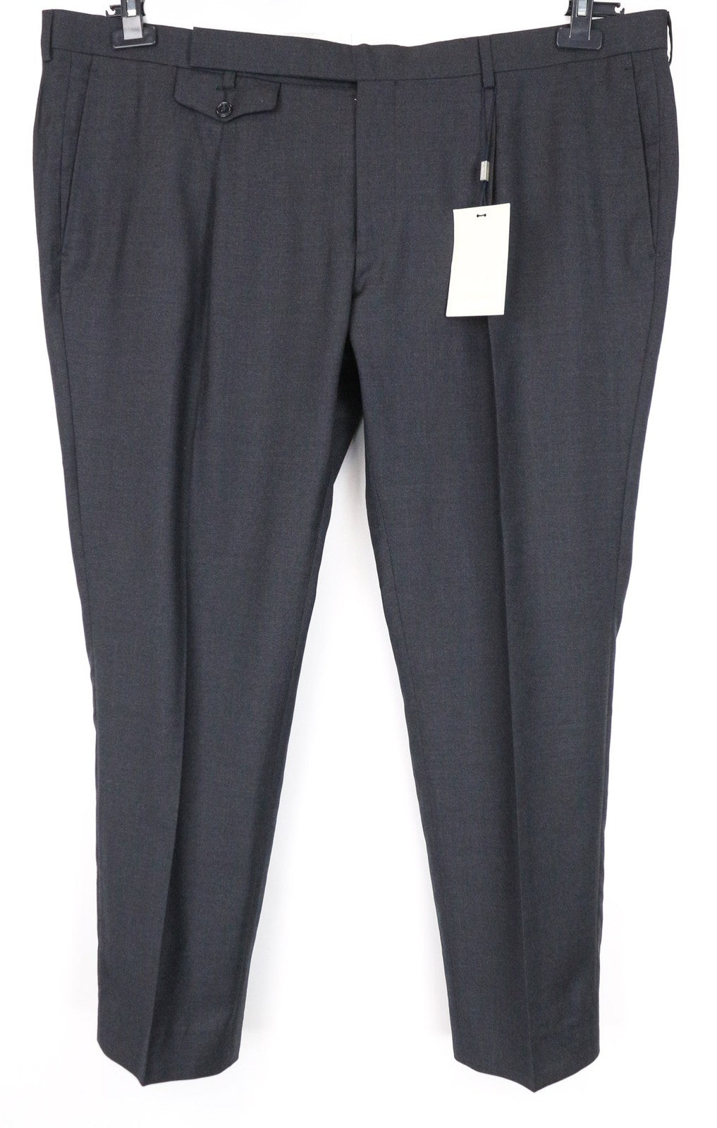 SUITSUPPLY Brentwood Men's Trousers UK44S Grey Melange Slim Wool Formal Classic