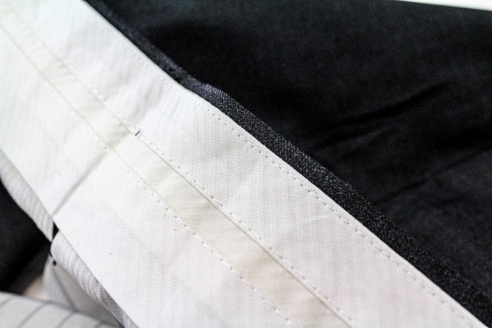 SUITSUPPLY Brentwood Men's Trousers UK44S Grey Melange Slim Wool Formal Classic