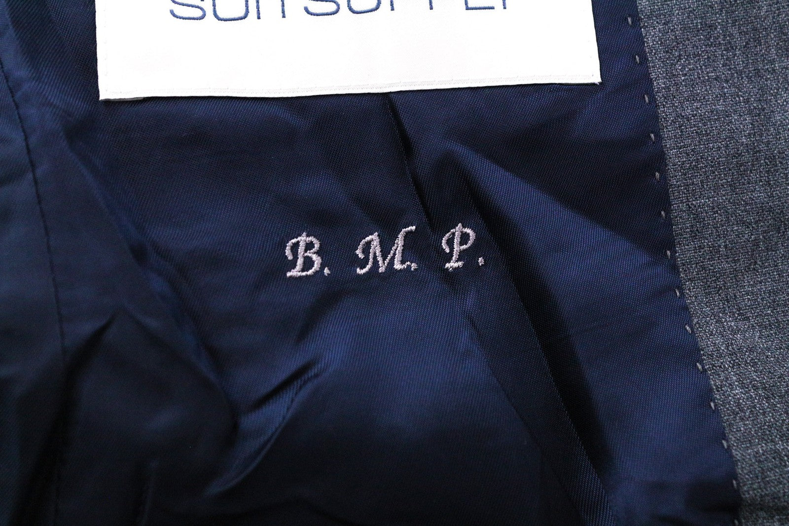 SUITSUPPLY La Spalla Men's Blazer UK30R Mid Grey Wool S120s Slim Melange