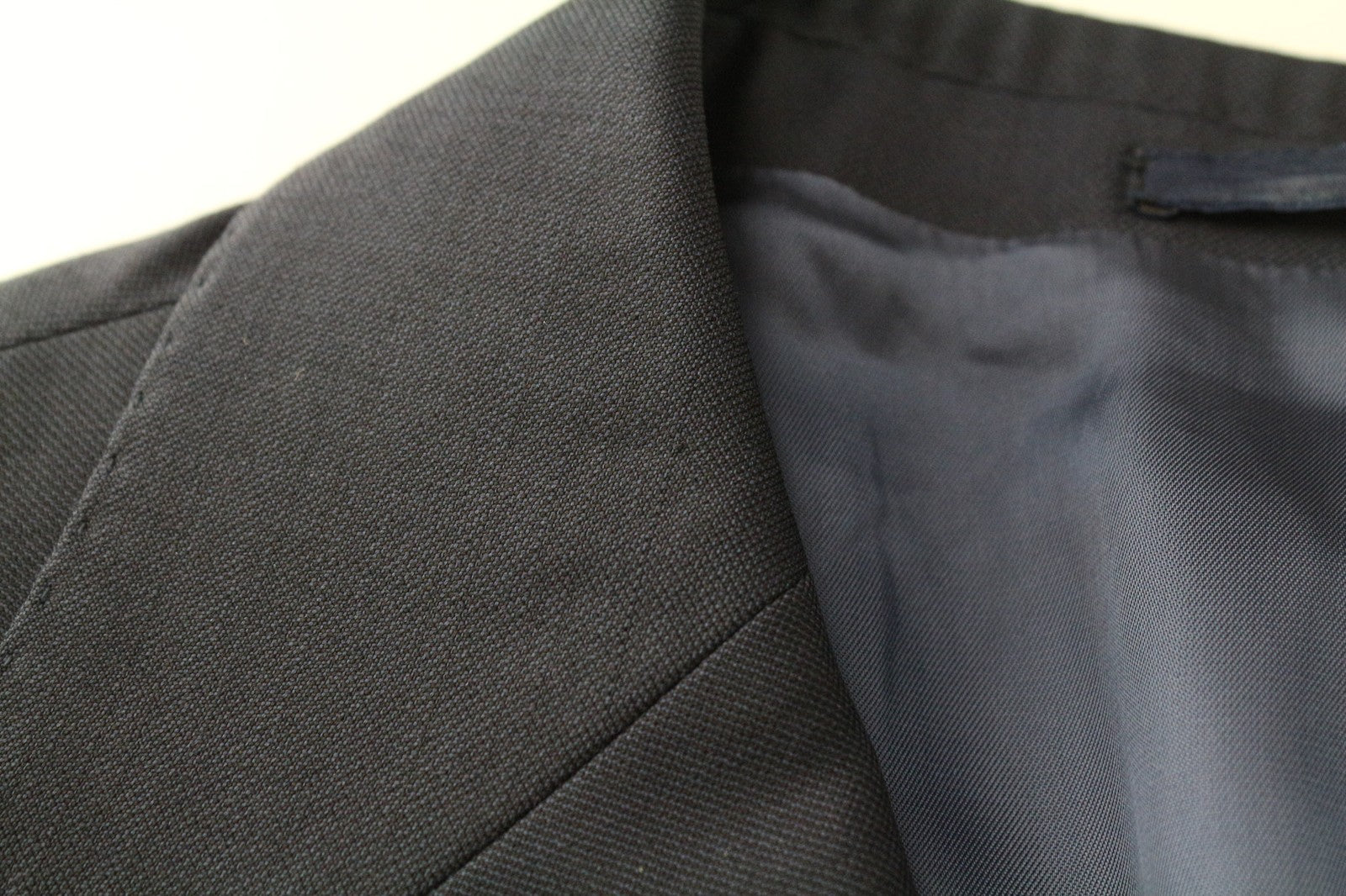 SUITSUPPLY Men's Blazer UK46S Navy Blue Pure Wool Classic Single-Breasted