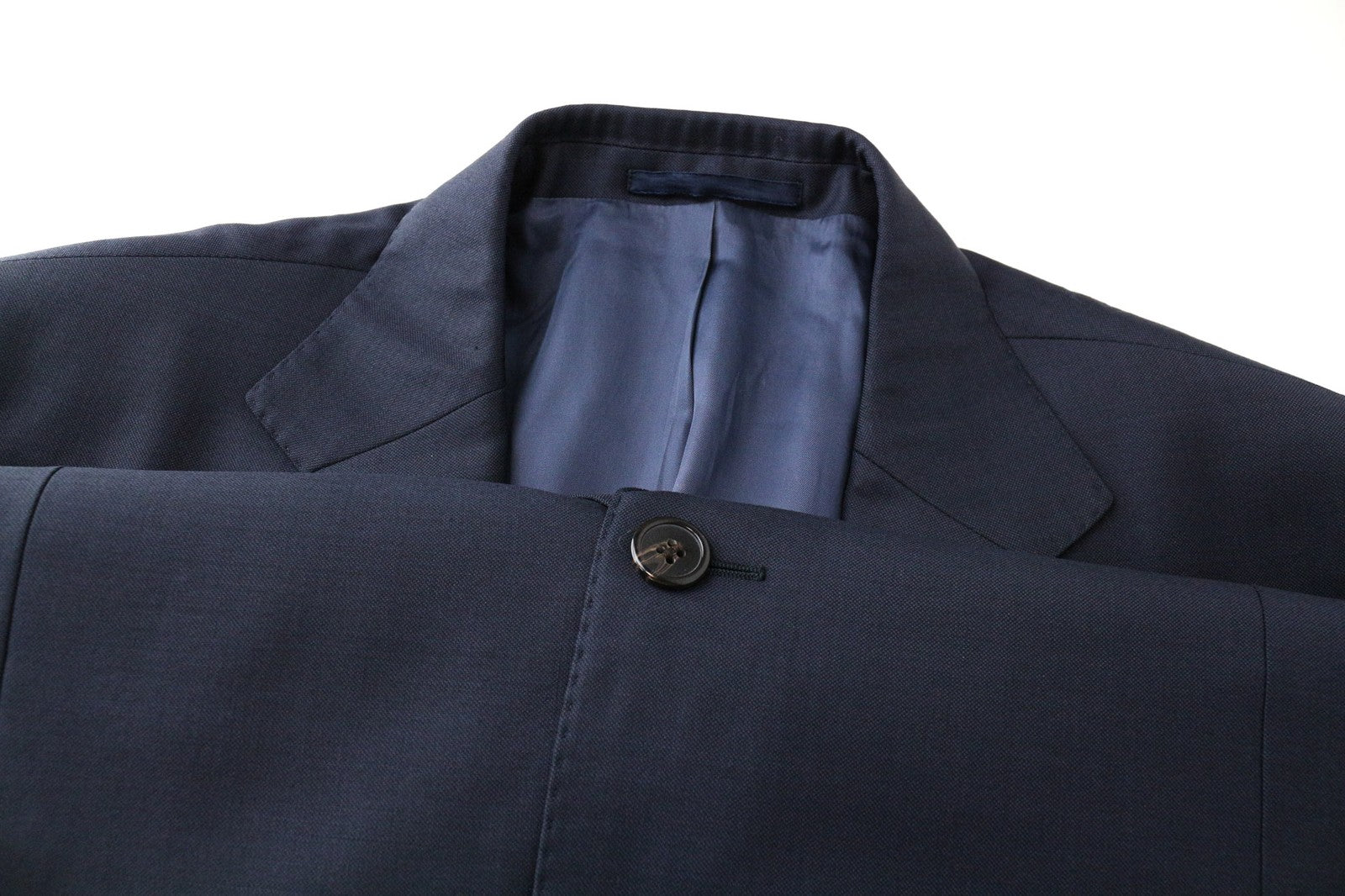 SUITSUPPLY Men's Blazer UK46S Navy Blue Pure Wool Classic Single-Breasted