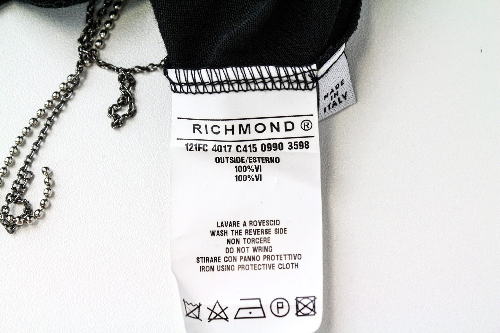 RICHMOND moteriška suknelė 42 juoda 3/4 rankovėmis apvaliu kaklu su detalėmis 