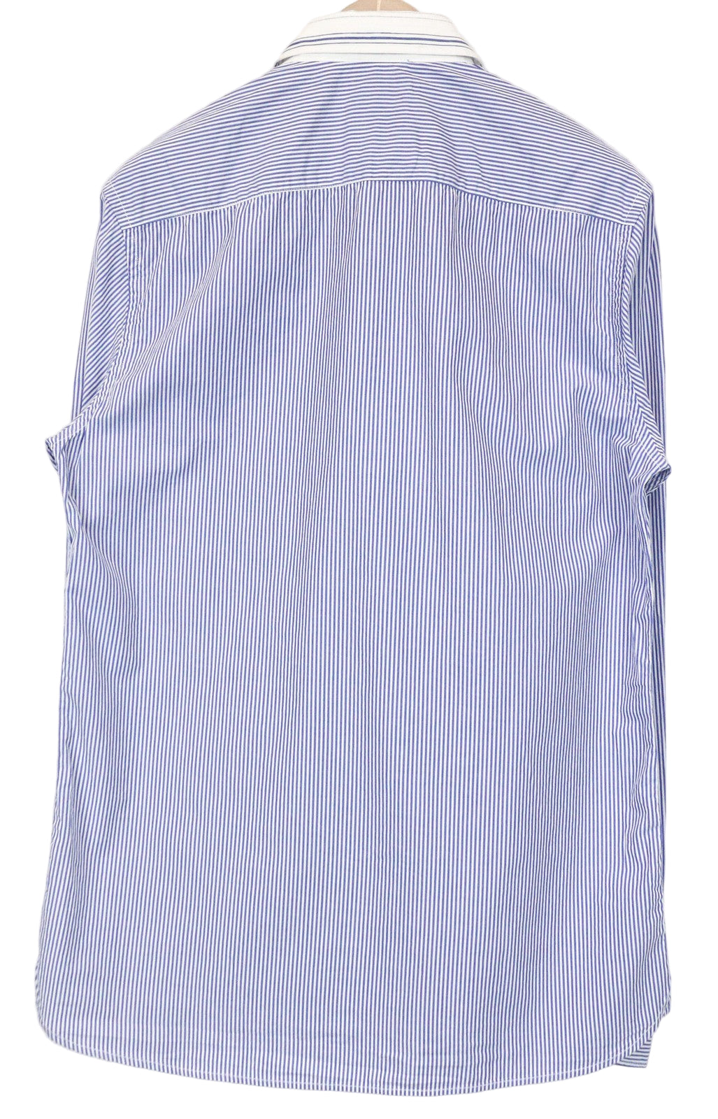 SCOTCH &amp; SODA Ams Couture vyriški marškinėliai M mėlynais dryžiais ilgomis rankovėmis su sagomis 